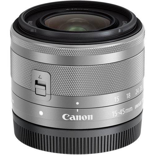 Canon EF-M 15-45mm f/3.5-6.3 IS STM Lens (Silver) - Compact Zoom Lens for EOS M Series Cameras - Perfect for Travel, Vlogging & Everyday Photography