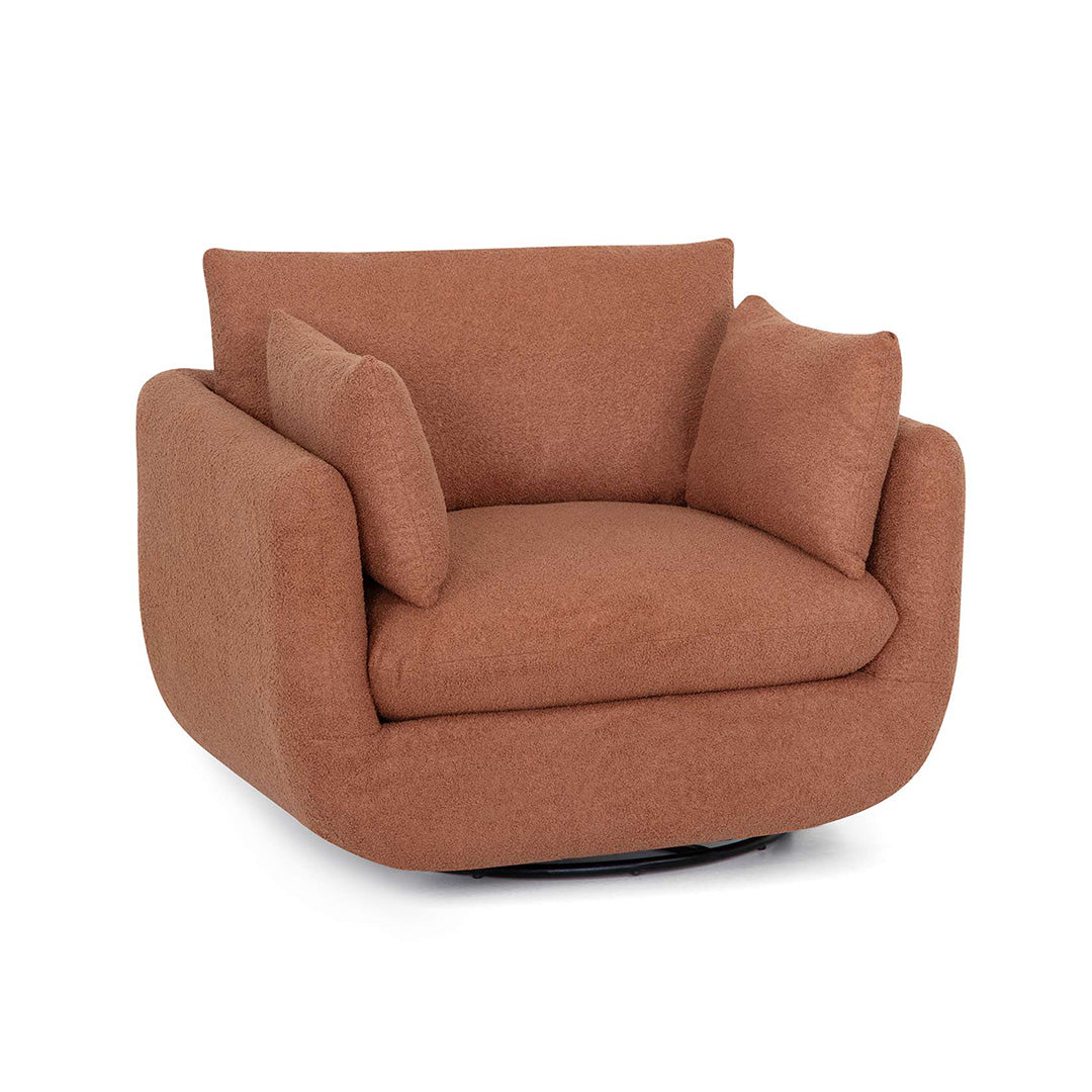 Elegant Pearl Swivel Accent Chair - Modern Velvet Upholstered Lounge Chair for Living Room, Bedroom, or Office - Perfect for Reading, Relaxing, and Home Decor