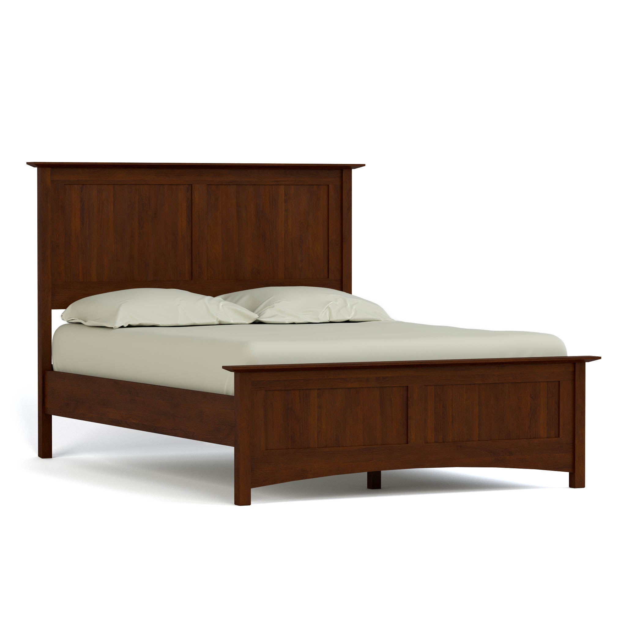 Gable Road Bed Frame - Sturdy Metal Platform Bed with Wooden Headboard - Perfect for Modern Bedrooms & Guest Rooms