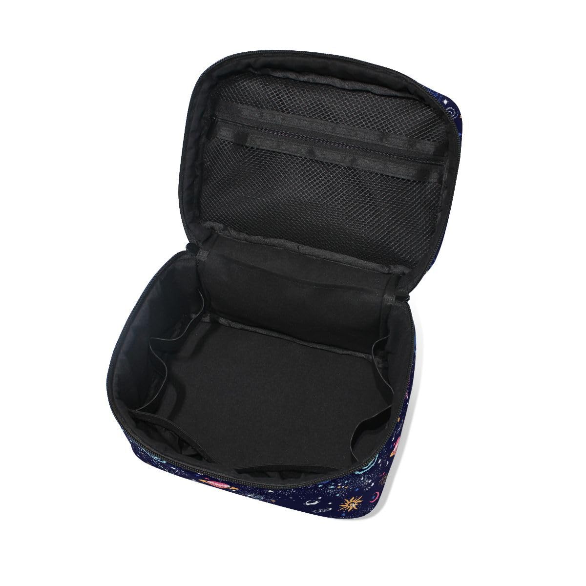 Galaxy Makeup Bag for Women - Travel Cosmetic Organizer with Compartments, Toiletry Storage Case for Teens & Ladies - Perfect for Travel, Gym & Daily Vanity Organization