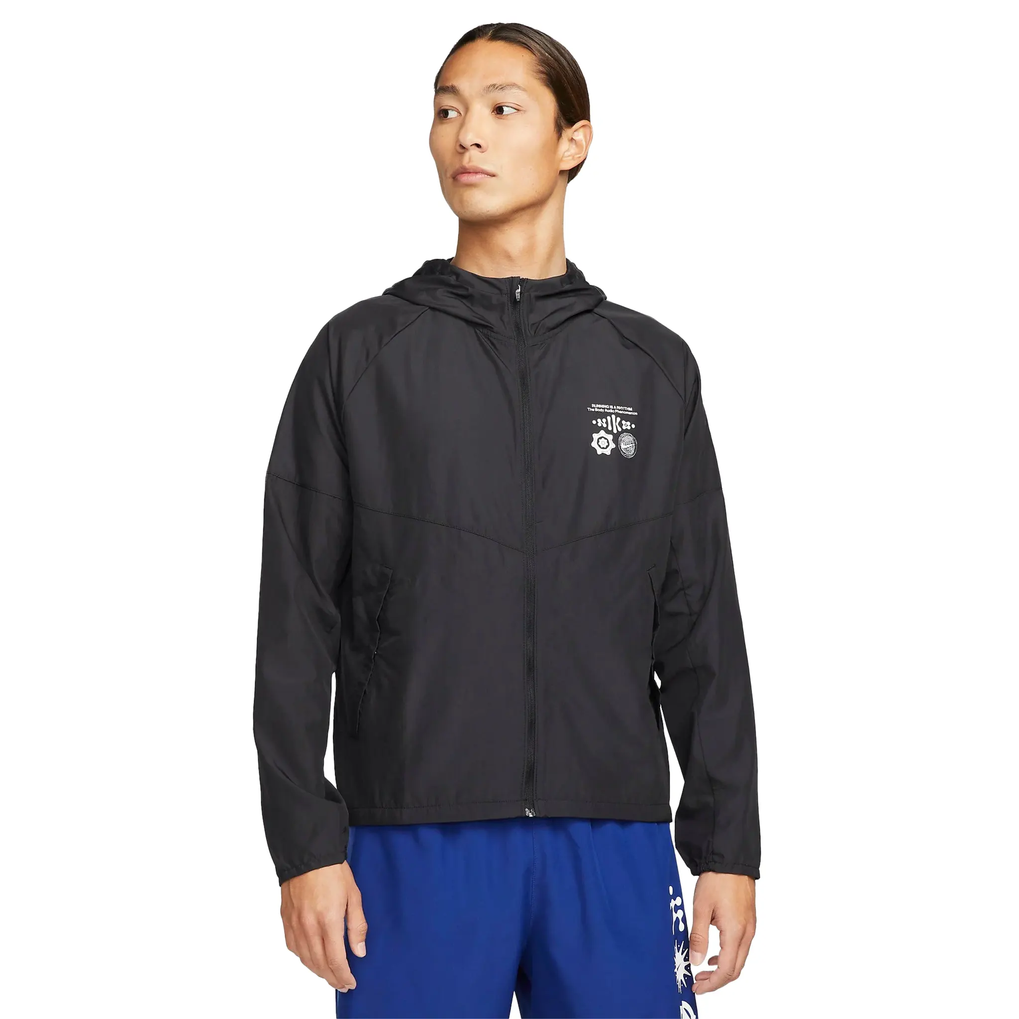 Nike Wild Run Miler Men's Running Jacket - Lightweight Waterproof Windbreaker for Outdoor Jogging & Training - Black Athletic Sports Coat for Cold Weather Running