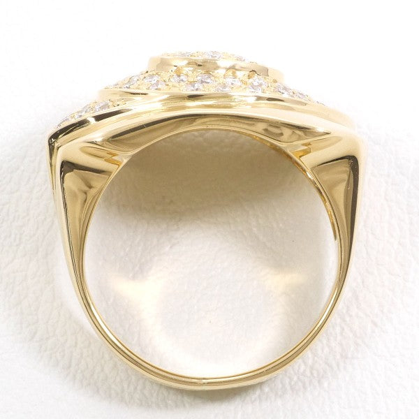 18K Yellow Gold Diamond Ring for Women - Elegant Wedding, Engagement & Anniversary Jewelry Gift - Perfect for Special Occasions & Everyday Luxury