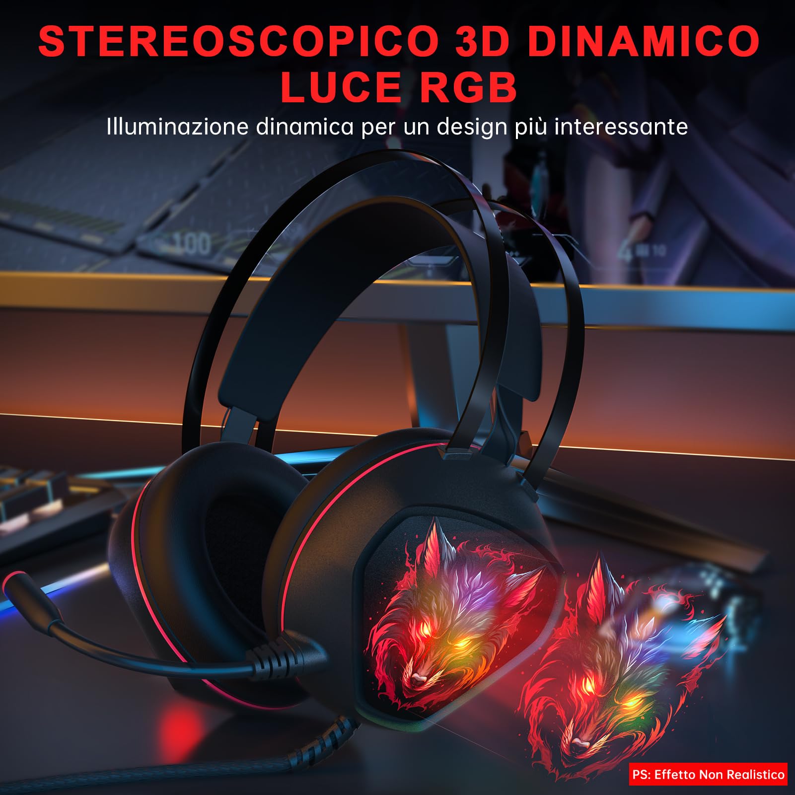 Best Gaming Headset for PS5, PS4, PC, Xbox & Switch - Wired Headphones with Microphone for Professional Gaming & Streaming | Perfect for Esports, Online Classes & Work from Home