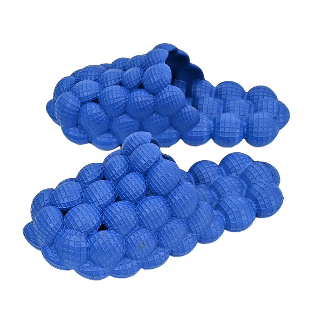 Comfortable Massage Bubble Slides for Women & Men - Non-Slip Lychee Spa Slippers with Soft Cloud Cushioning - Perfect for Home Relaxation, Pedicure Salons & Beach Vacations