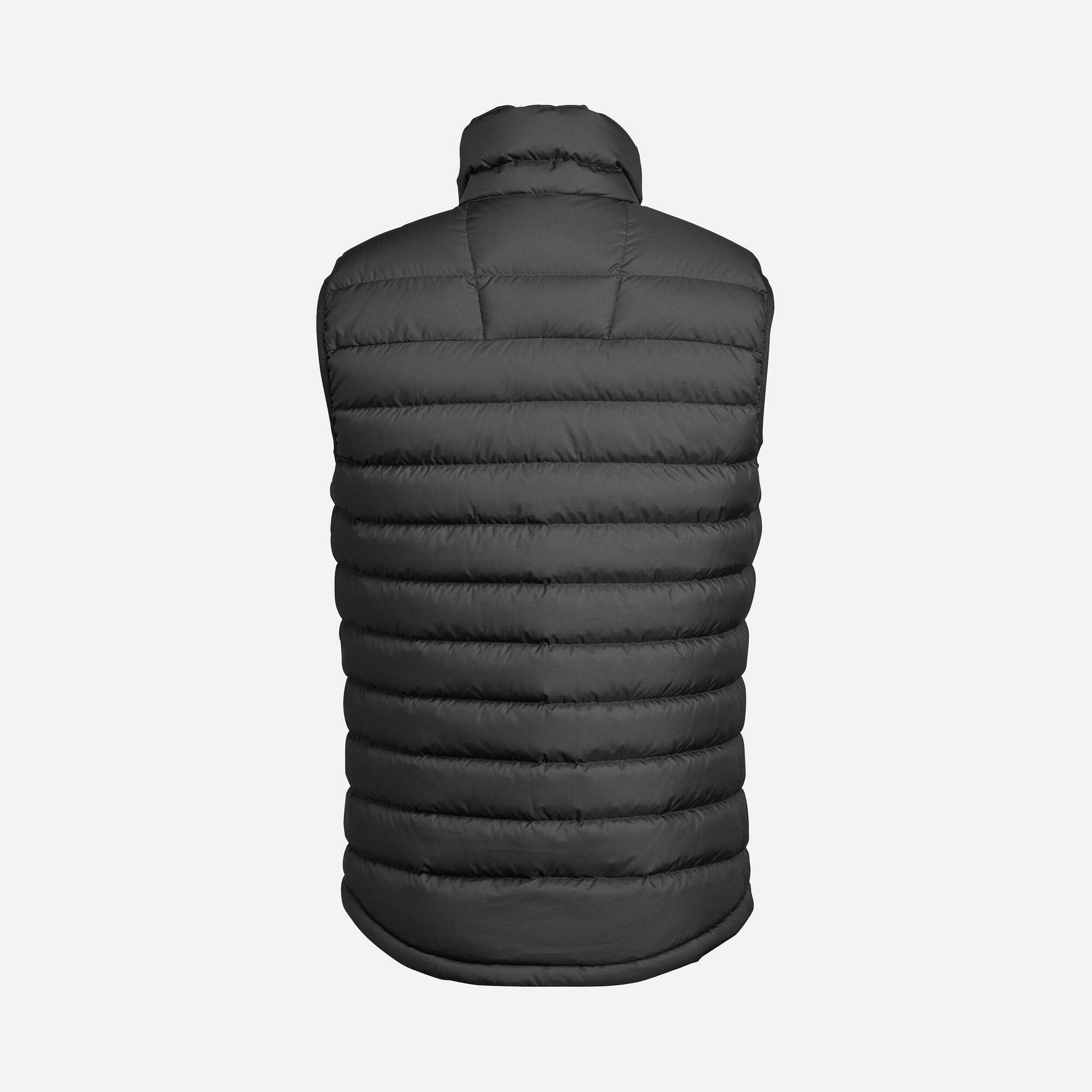 Forclaz Men's MT500 Down Puffer Vest - Lightweight Warm Winter Jacket for Outdoor Hiking & Camping