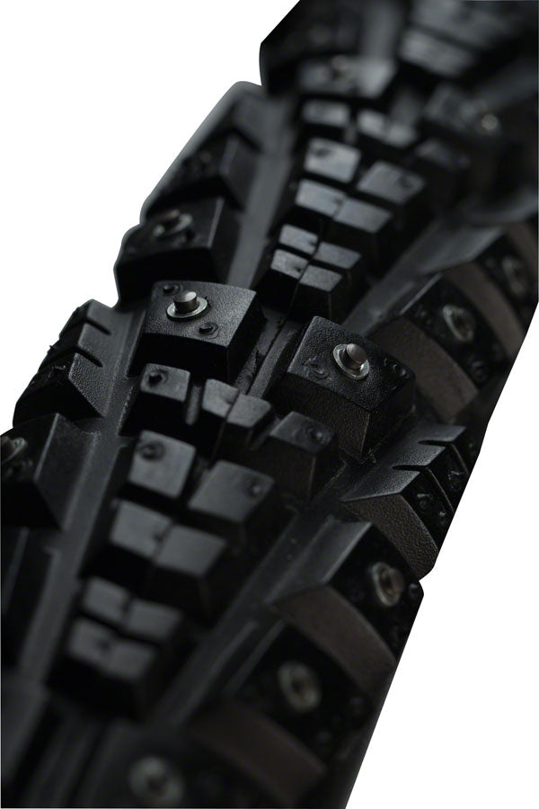 45NRTH Gravdal 700x38 Bike Tire - Steel Clincher, Black, 33 TPI, 252 Carbide Studs - Winter Cycling, Snow & Ice Traction for Commuting & Mountain Biking