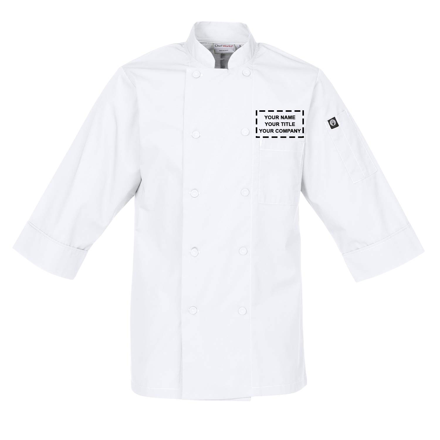 Chef Works Custom Men's Morocco Chef Coat - Professional Kitchen Apparel for Cooking, Baking & Culinary Arts | Durable & Stylish Chef Uniform for Restaurants & Catering
