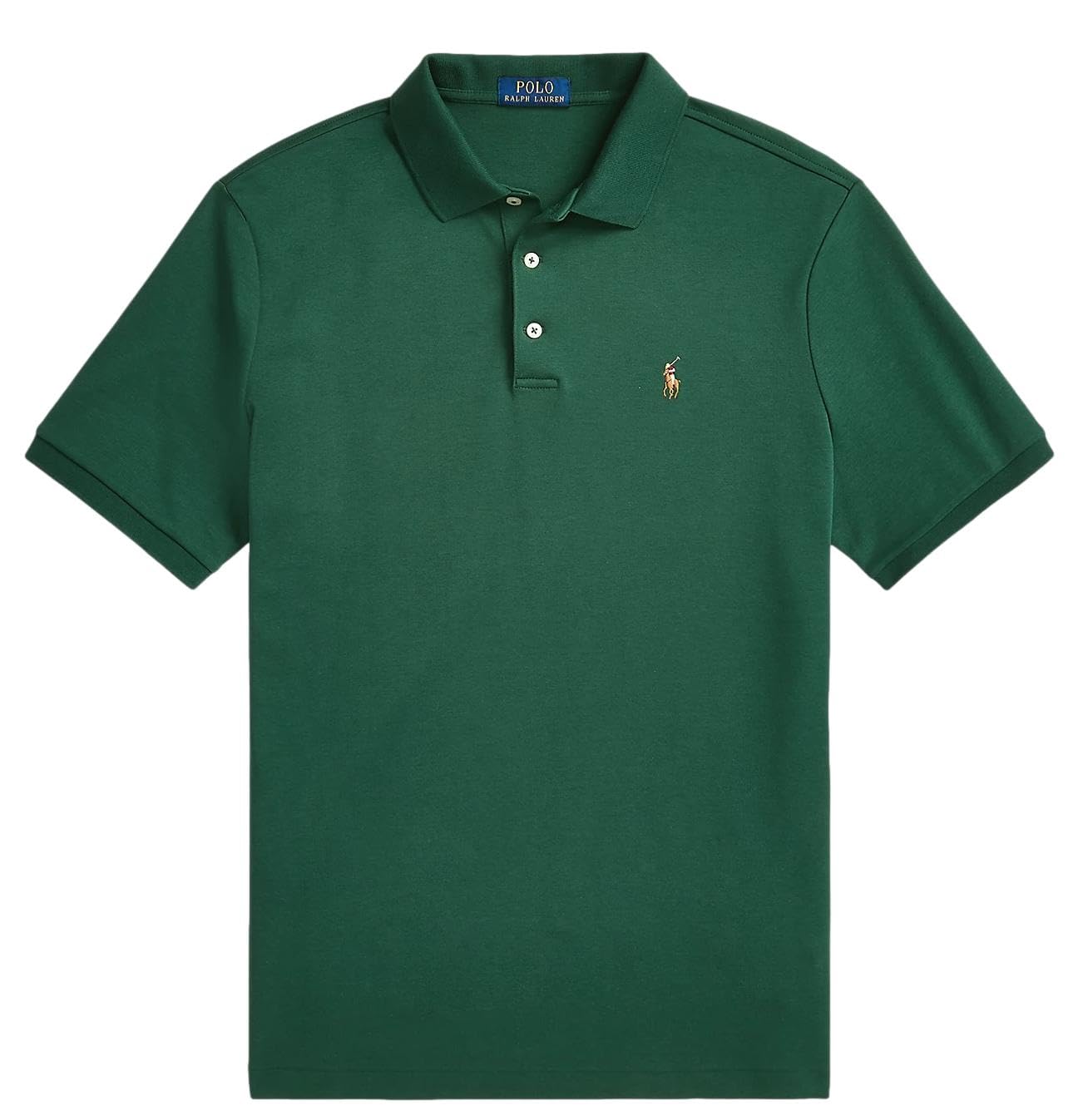 Ralph Lauren Men's Classic Interlock Polo Shirt - Breathable Cotton Comfort Fit Casual & Business Wear for Golf, Office & Everyday Style