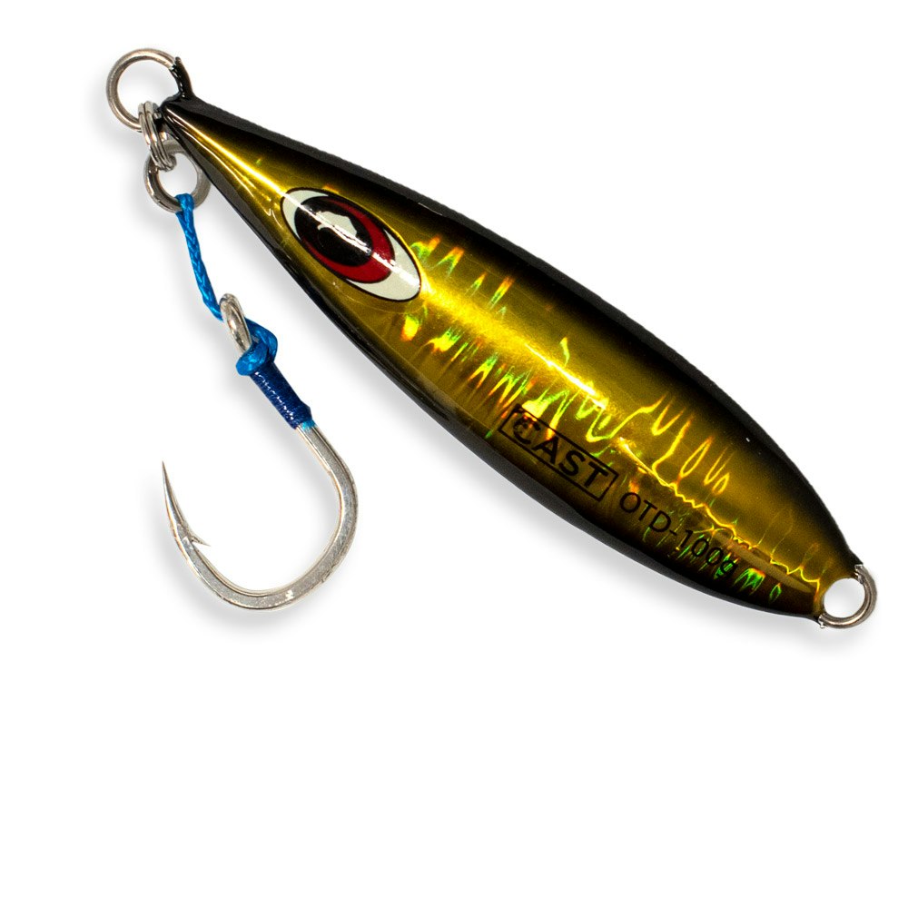 Cast Slow Pitch Jig 100g - Premium Saltwater Fishing Lure for On The Drop Technique - Perfect for Deep Sea Fishing & Bottom Fishing