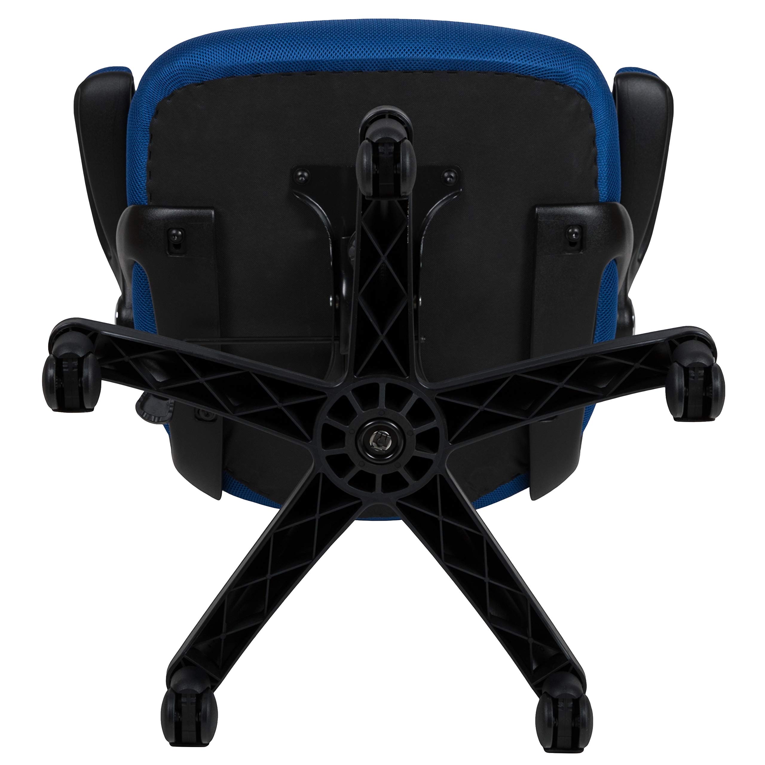 Ergonomic High Back Office Chair with Blue Mesh & Black Frame - Flip-Up Arms for Comfort & Support - Perfect for Home Office, Gaming & Workspaces