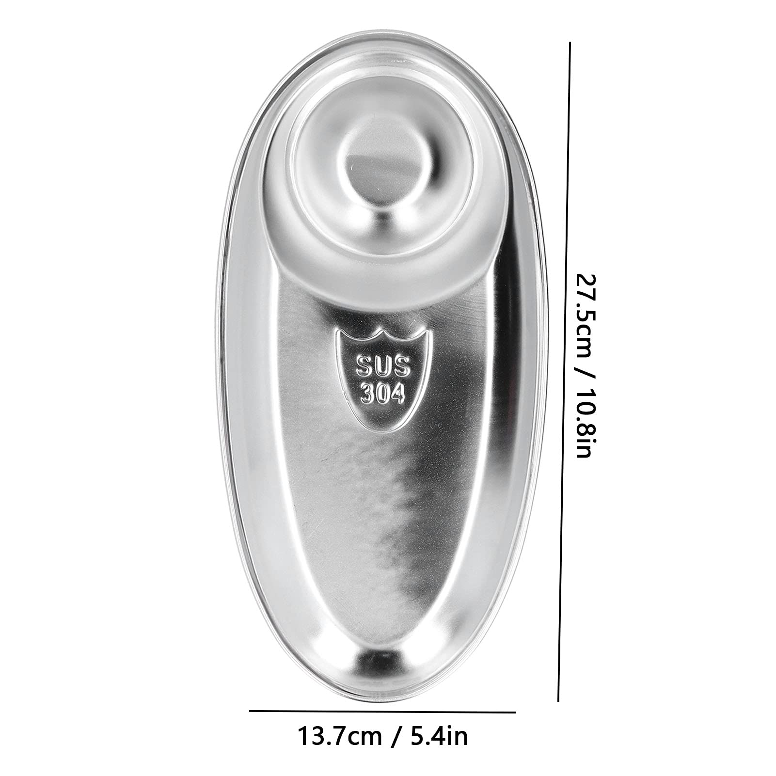 304 Stainless Steel Snack Plate - Stable & Safe French Fries Dish for Camping, Outdoor Picnics, and Party Snacks (Large Size) - Perfect for BBQs, Beach Trips, and Tailgating