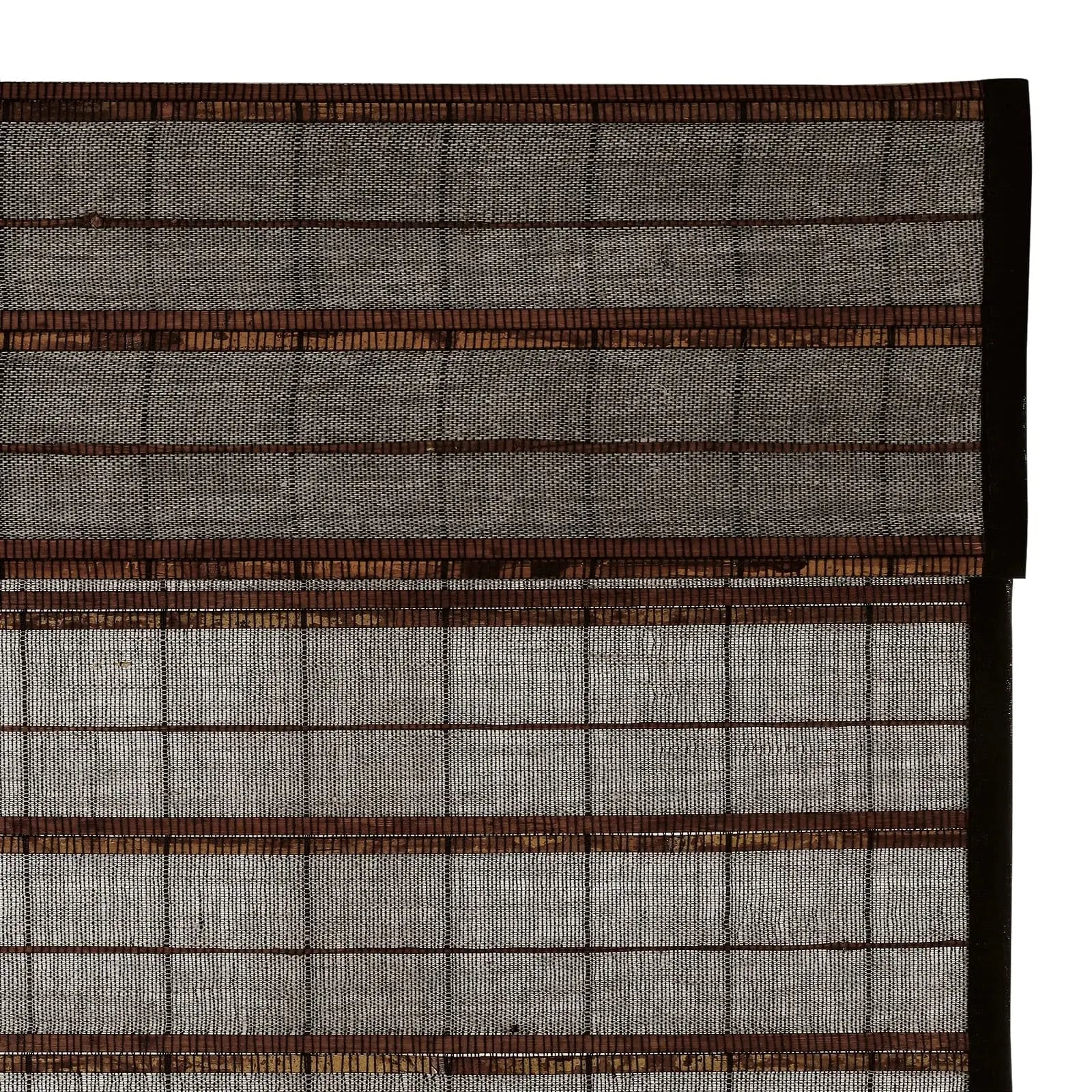 Natural Flax Bamboo Woven Window Shade - Eco-Friendly Sun Protection for Home & Office - Perfect for Living Room, Bedroom, and Patio Use