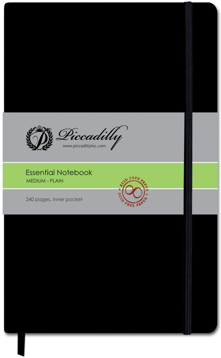 Premium Medium Blank Journal Notebook - Black | Lined & Unlined Pages for Writing, Sketching & Note Taking | Perfect for Students, Professionals & Creative Minds