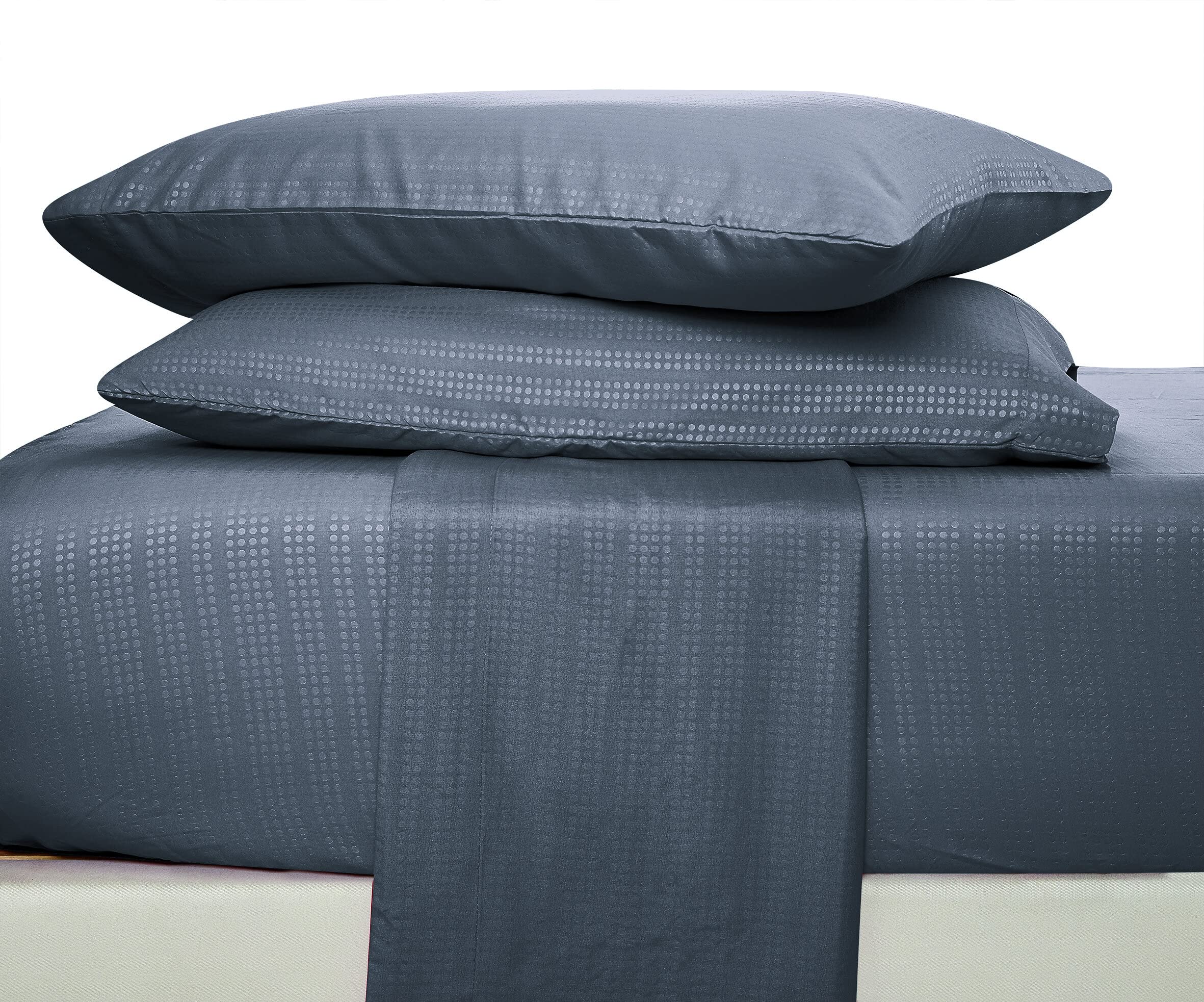 Spyder Breathable 6-Piece Full Size Bed Sheet Set - Cooling Dark Gray Sheets for Hot Sleepers - Perfect for Summer Nights & Guest Bedrooms