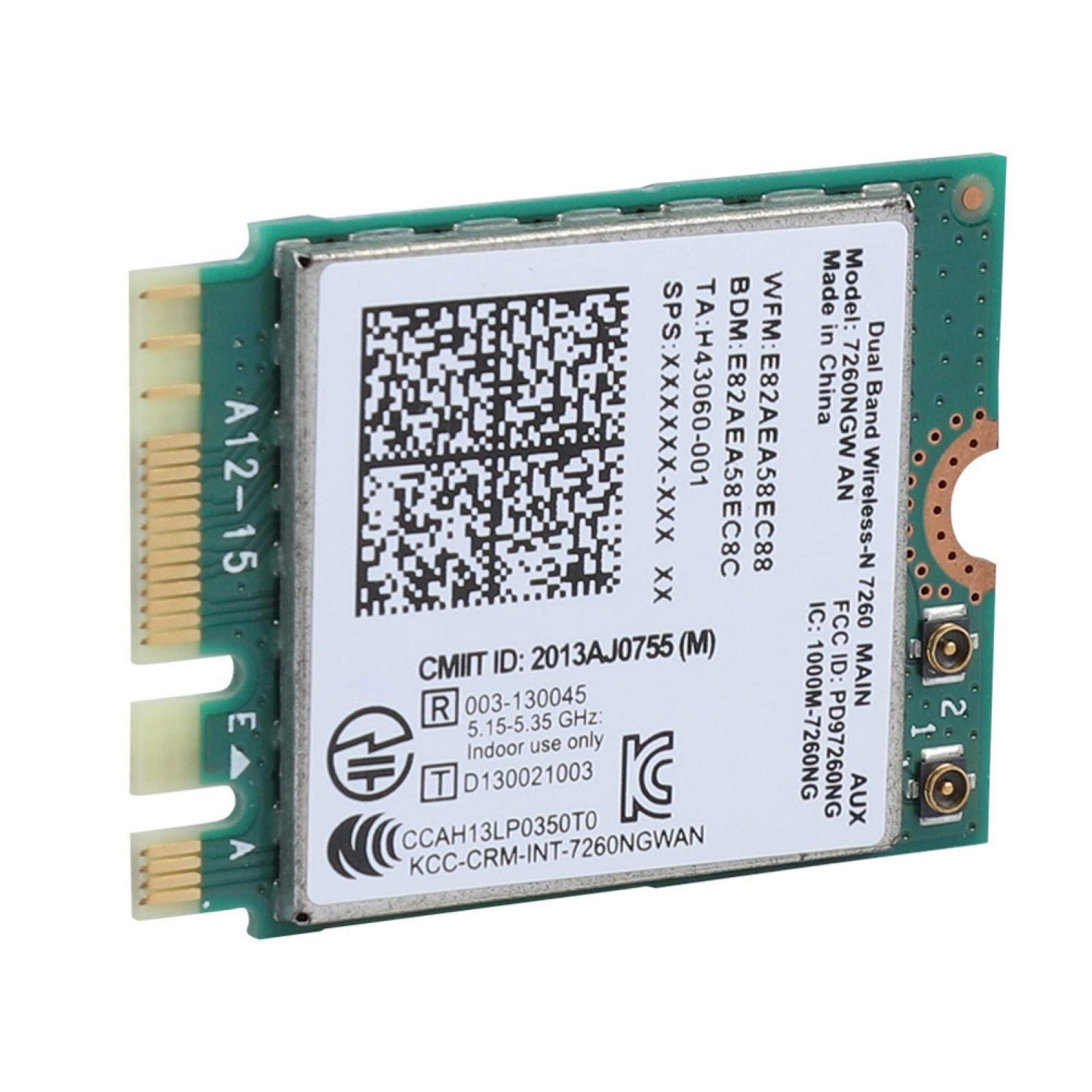 Kuuleyn Intel 7260NGW AN Dual Band 2.4G/5G WiFi Bluetooth 4.0 Wireless Network Card - Replacement for Laptops, Desktop PCs | Fast Wireless Connectivity for Gaming, Streaming & Work