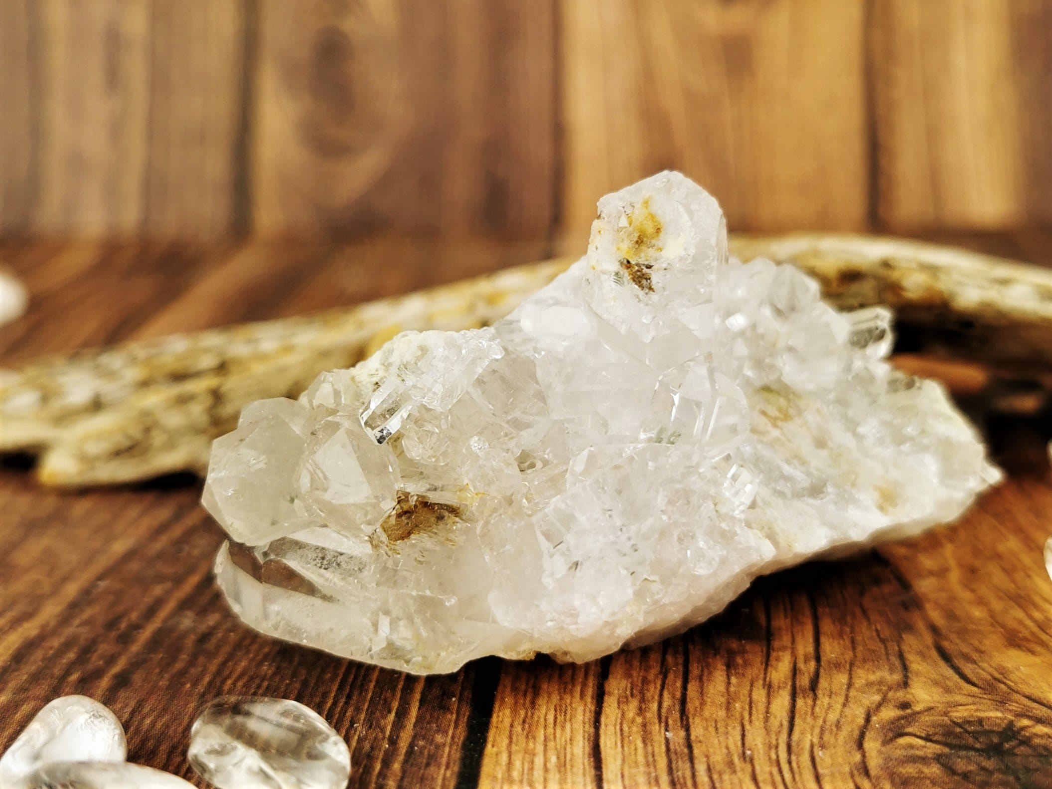 Natural Brazilian Quartz Crystal Cluster - Raw Healing Stones for Meditation, Reiki & Home Decor | Spiritual Energy, Chakra Balancing & Positive Vibes