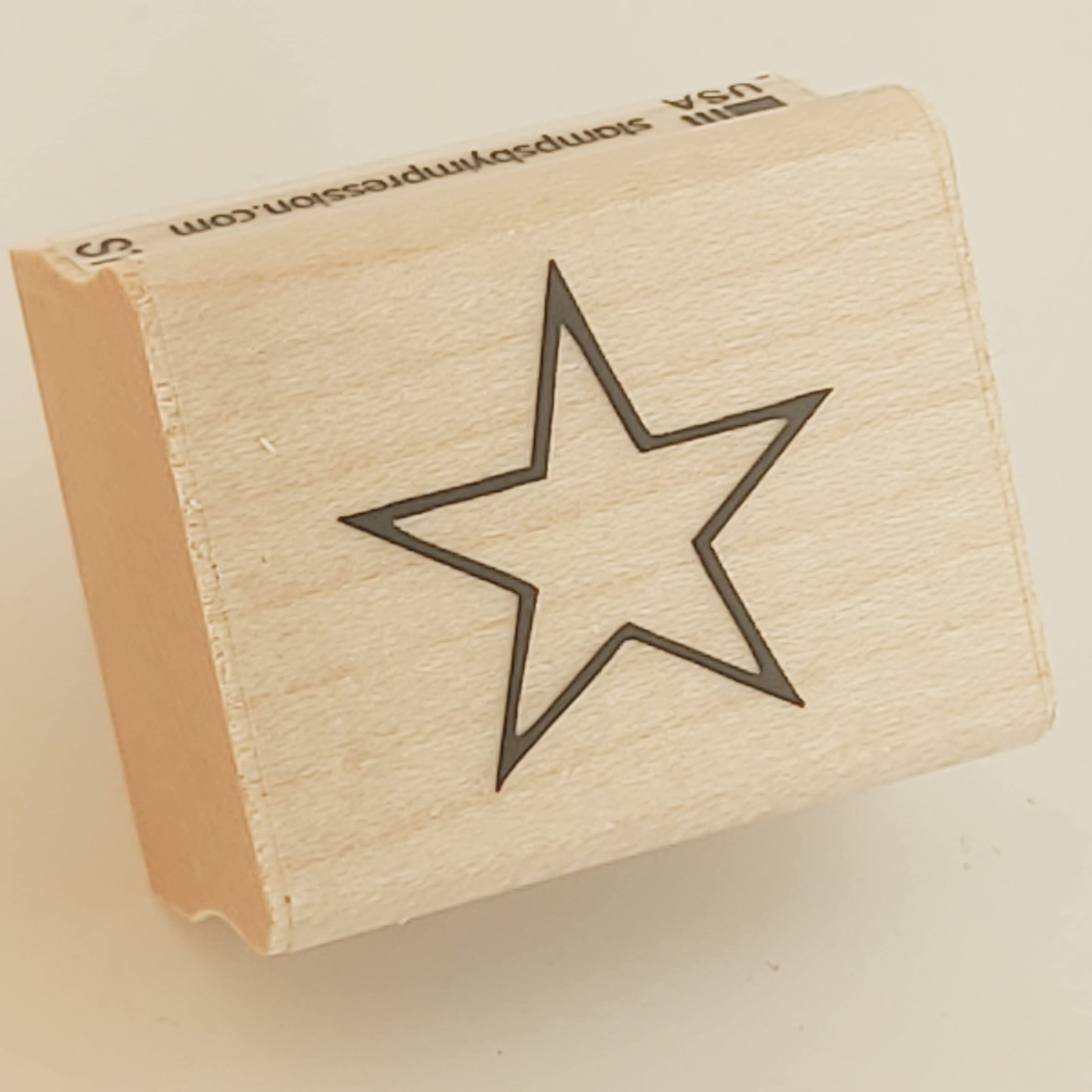 Impression Star Rubber Stamp - 0.75 Inch Self-Inking Stamp for Crafting, Scrapbooking & Office Use - ST 0113