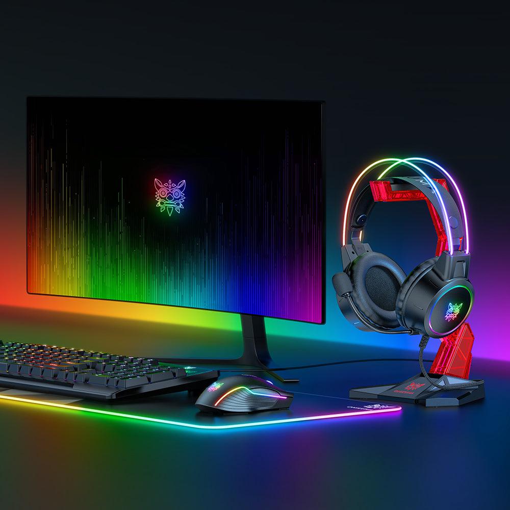 ONIKUMA ST 3 Acrylic Gaming Headset Stand - Head Mounted Display Holder for PS5, Xbox & PC - Perfect for Desk Organization & Gaming Setup Accessories