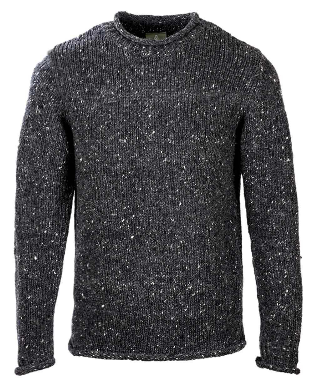 Aran Donegal Wool Crew Neck Sweater for Men & Women | Irish Knit Sweater | Warm Winter Pullover | Perfect for Christmas Gifts & Cozy Outfits