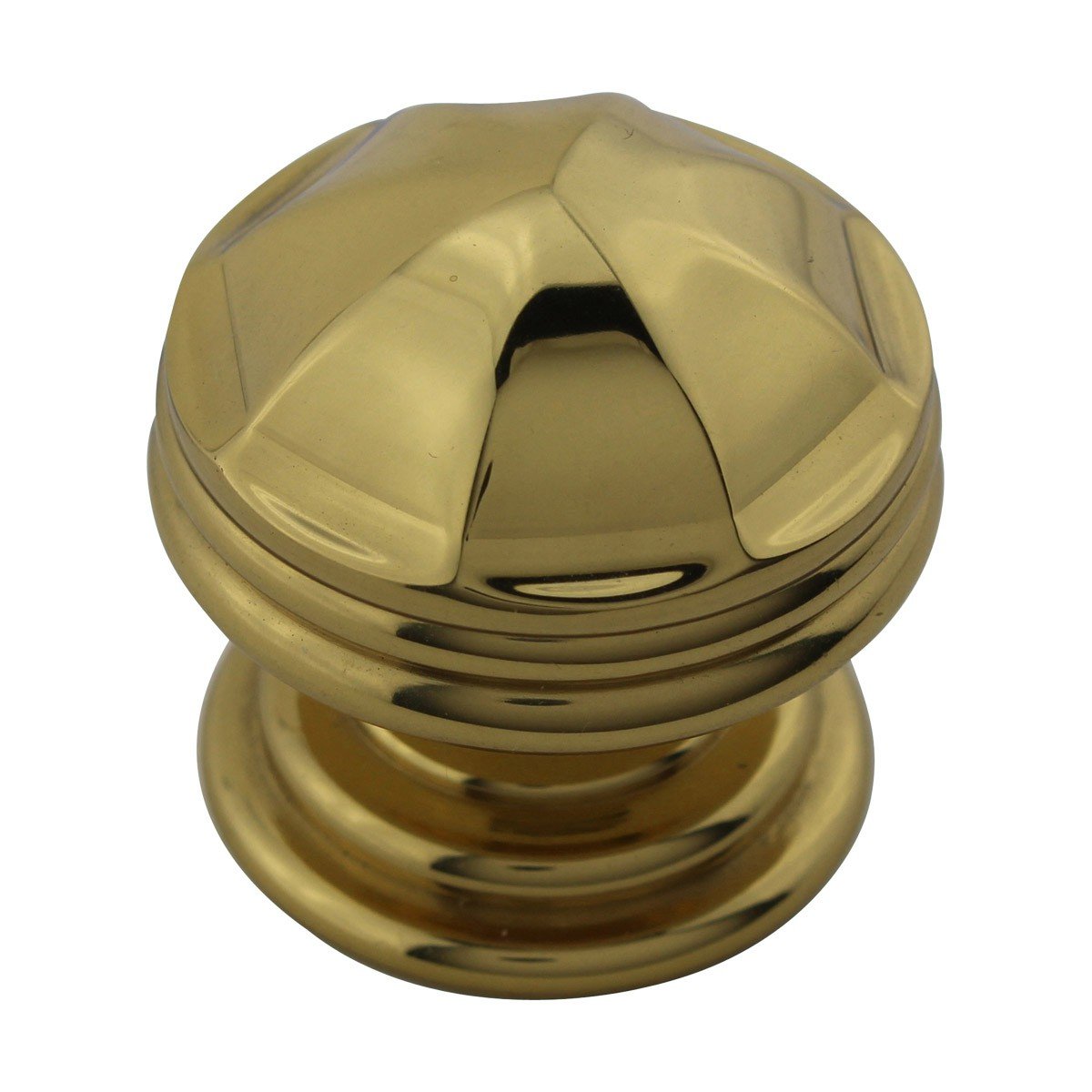 Bright Brass Cabinet Knobs - 1 1/4