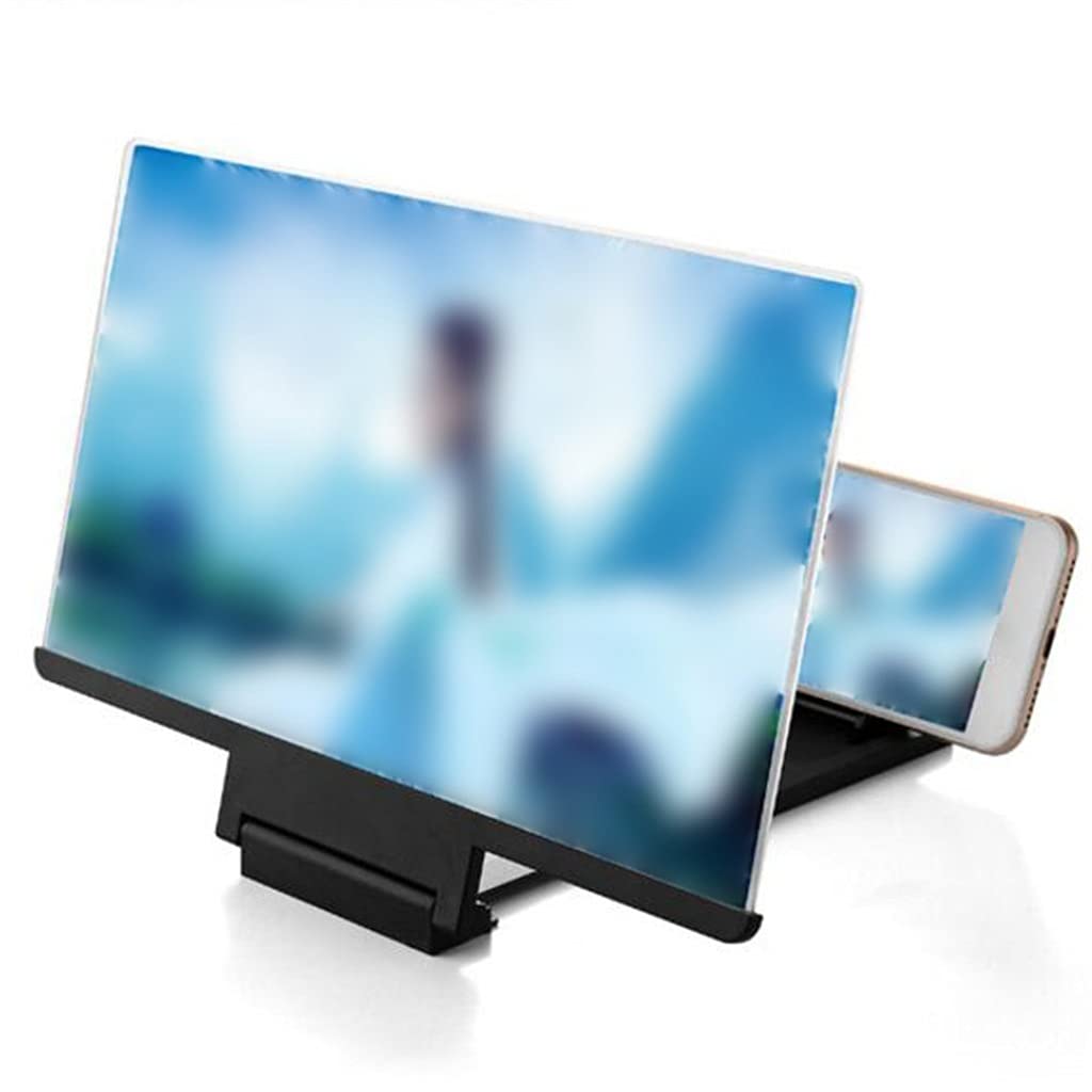 3D Mobile Phone Screen Magnifier - HD Video Magnifying Glass for Smartphones | Perfect for Movie Watching, Gaming & Reading | Universal Phone Holder Included