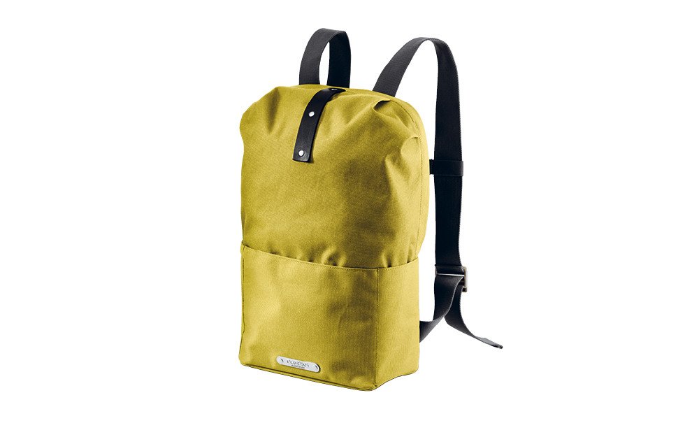 Brooks England Dalston Waterproof Bike Pannier Bag - 20L Medium Size, Lime & Black - Durable Commuter Cycling Backpack for Work, School & Travel