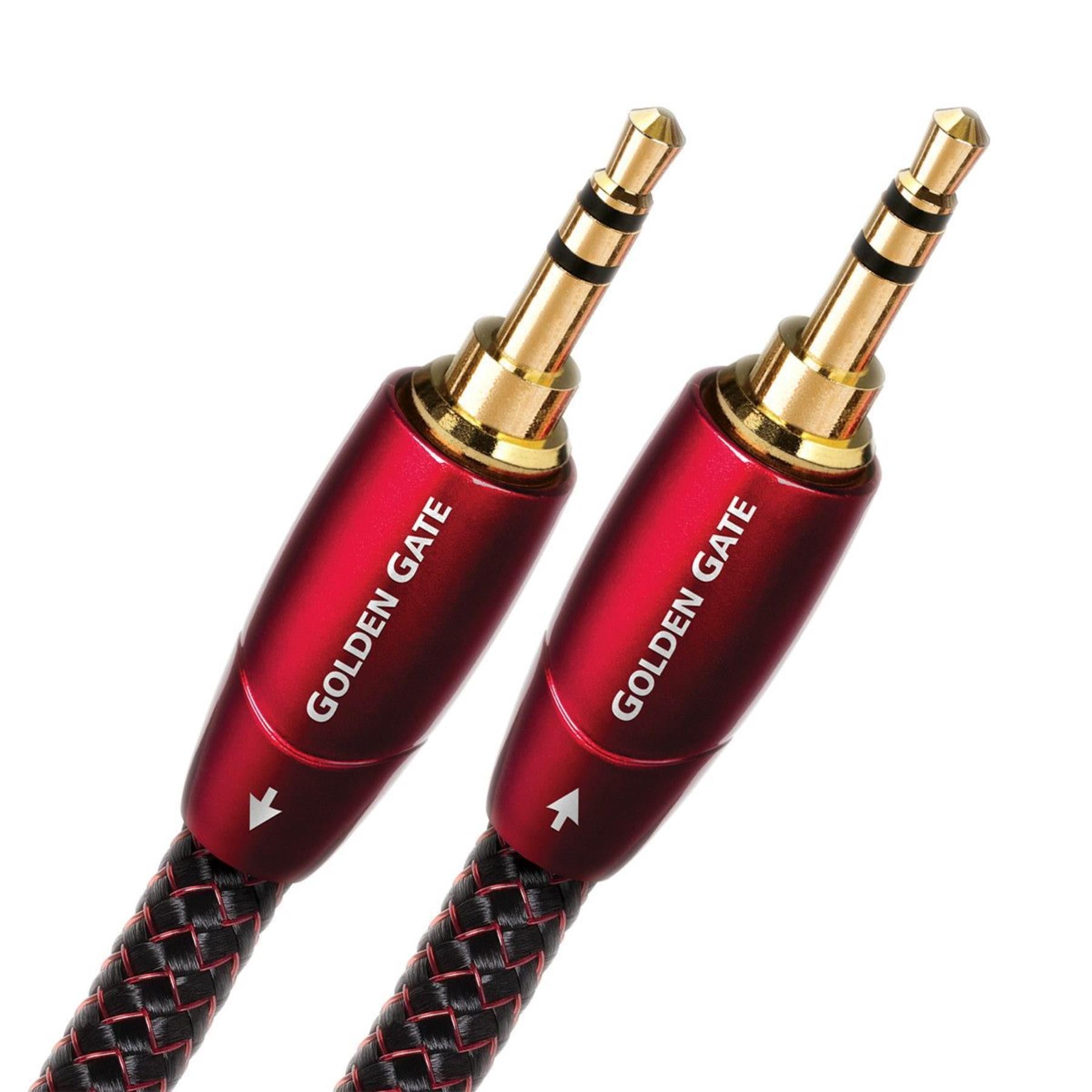 AudioQuest Golden Gate 3.5mm to 3.5mm Stereo Audio Cable - High-Quality Analog Interconnect for Headphones, Speakers & Home Theater Systems - Perfect for Music Lovers & Audiophiles