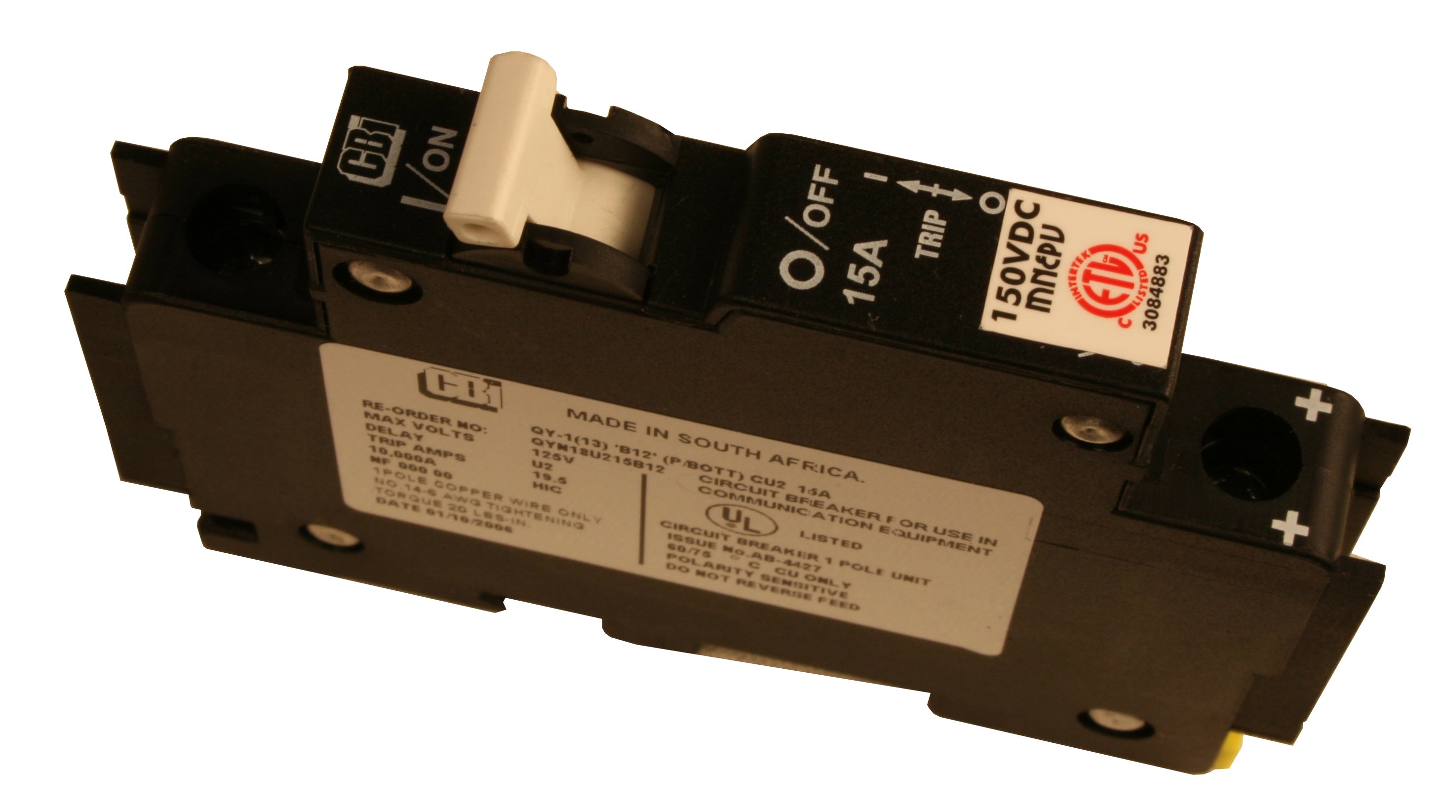 Midnite Solar MNEPV7 Circuit Breaker - 60A 150VDC PV Disconnect for Solar Panel Systems | Perfect for Off-Grid & RV Solar Installations