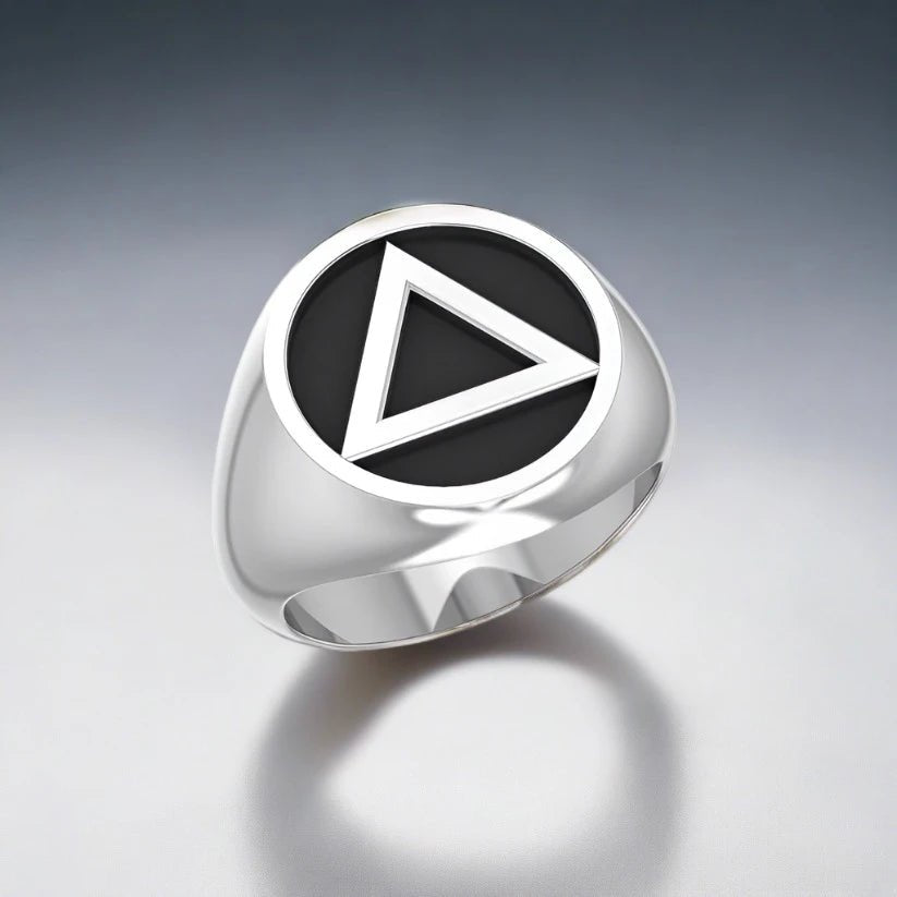 Serenity Circle Sterling Silver AA Ring TR117 - Elegant Minimalist Jewelry for Women, Perfect for Everyday Wear & Special Occasions