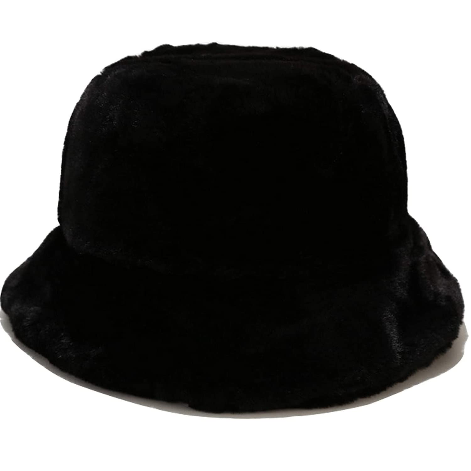 Winter Faux Fur Bucket Hat - Soft Fluffy Warm Unisex Beanie for Women & Men - Cozy Fisherman Style Hat for Teens & Girls - Perfect for Snow Days, Outdoor Activities & Fashion Accessories