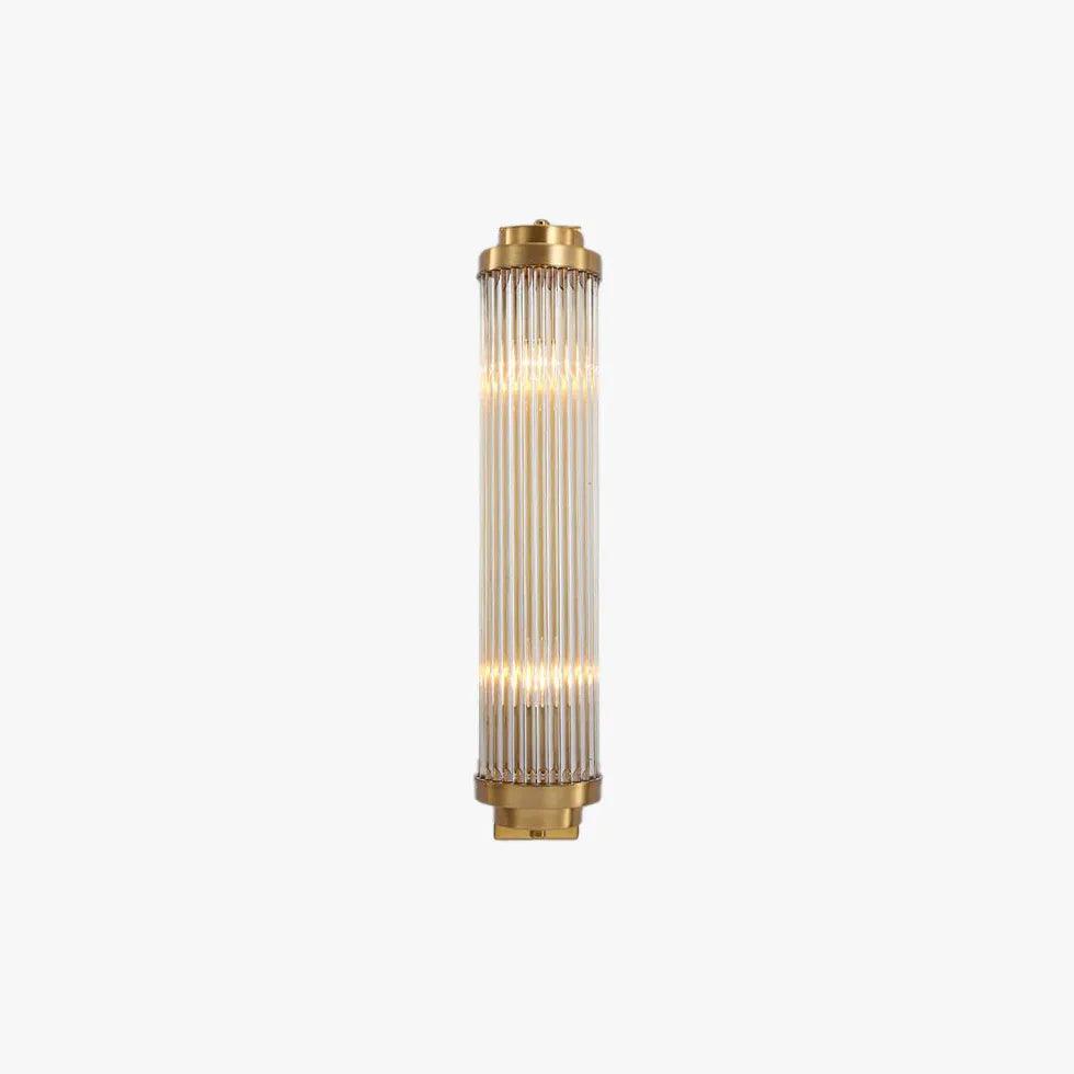 Modern Fluted Glass Wall Light for Bedroom - Elegant Sconce Lighting for Home Decor, Living Room, Hallway & Nursery