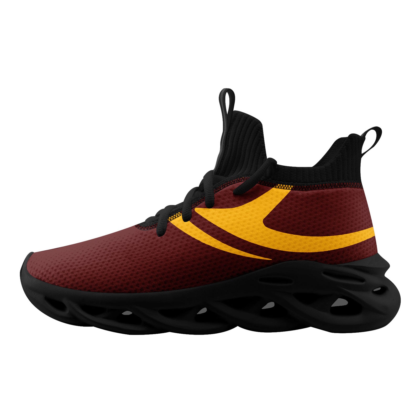 Custom Crimson Washington Maxsoul Personalized Sneakers - Breathable Comfort Shoes for Men & Women | Perfect for Running, Gym Workouts & Casual Wear (Model: FN030 D025004 Size 29)