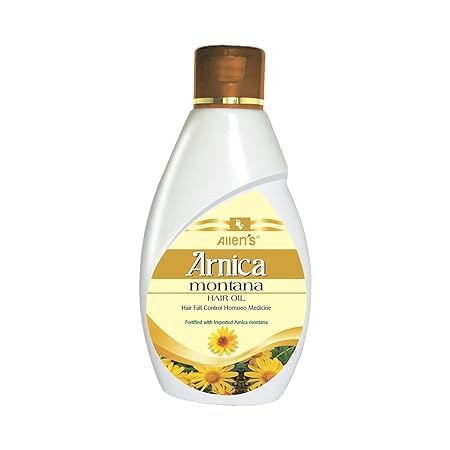 Allen's Arnica Montana Hair Oil 100ml - Natural Hair Growth Treatment for Thicker & Stronger Hair - Shophomeo® - Perfect for Daily Scalp Massage & Damaged Hair Repair