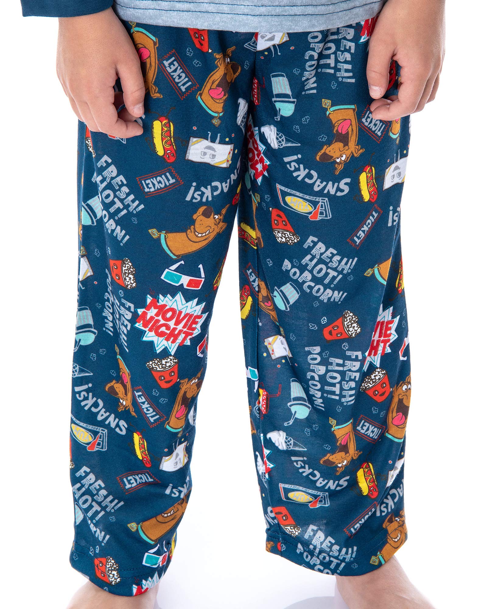 Scooby Doo Pajamas for Boys - Cartoon Character Kids PJ Set with Scooby Snacks Print - Cozy Sleepwear for Bedtime & Lounge Wear