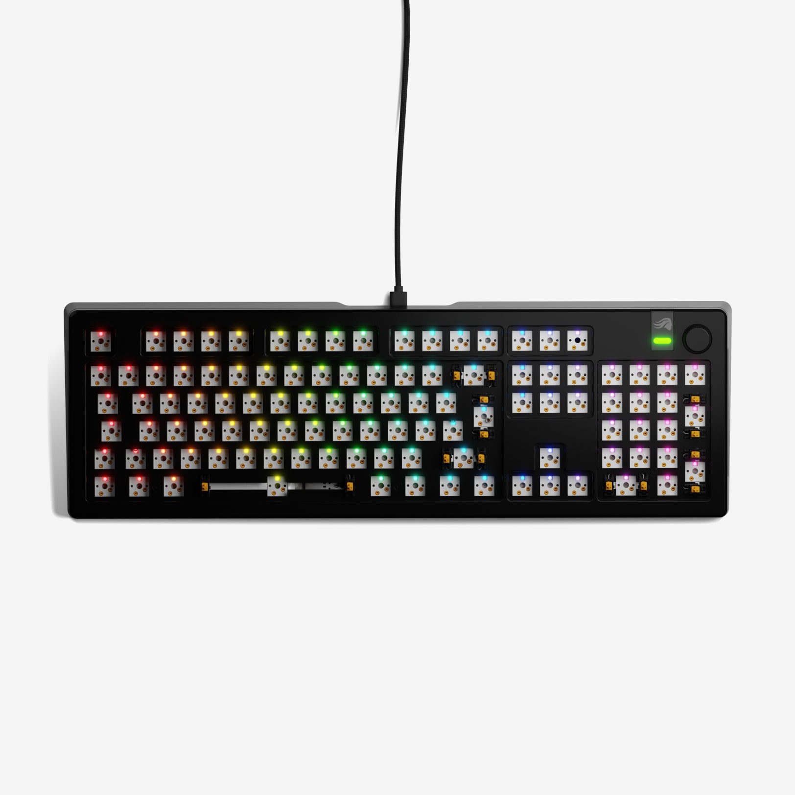 GMMK 3 PRO 60% Hot-Swappable Mechanical Gaming Keyboard Barebones Kit - Compact RGB Backlit for PC/Mac, Perfect for Esports & Typing Enthusiasts