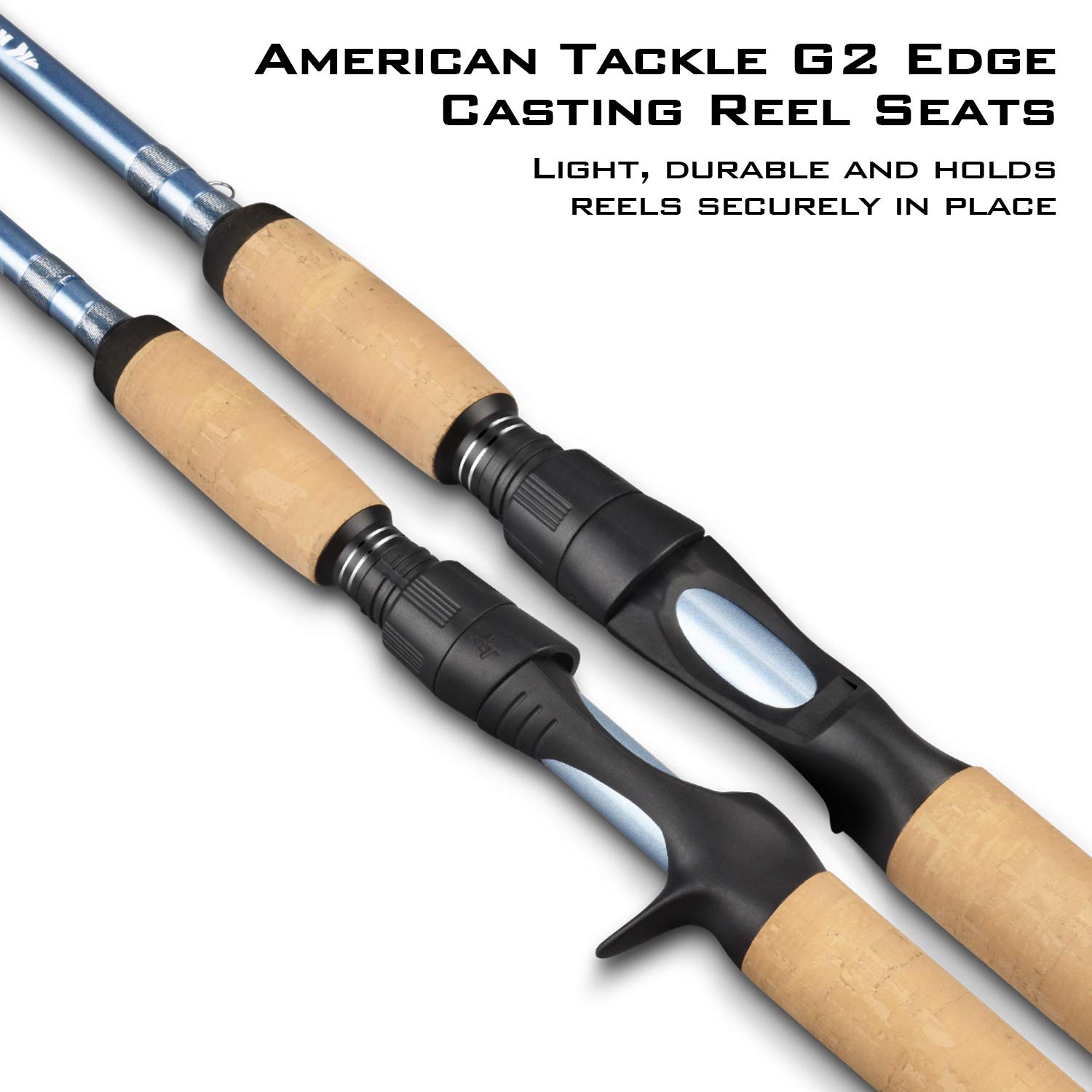 KastKing Estuary Inshore Saltwater Fishing Rods - Spinning & Casting Rods with American Tackle Microwave Air Guides, IM7 Toray Carbon Blanks, Nano Resin Tech, AAA Cork Handles | Perfect for Surf Fishing, Pier Fishing & Kayak Fishing