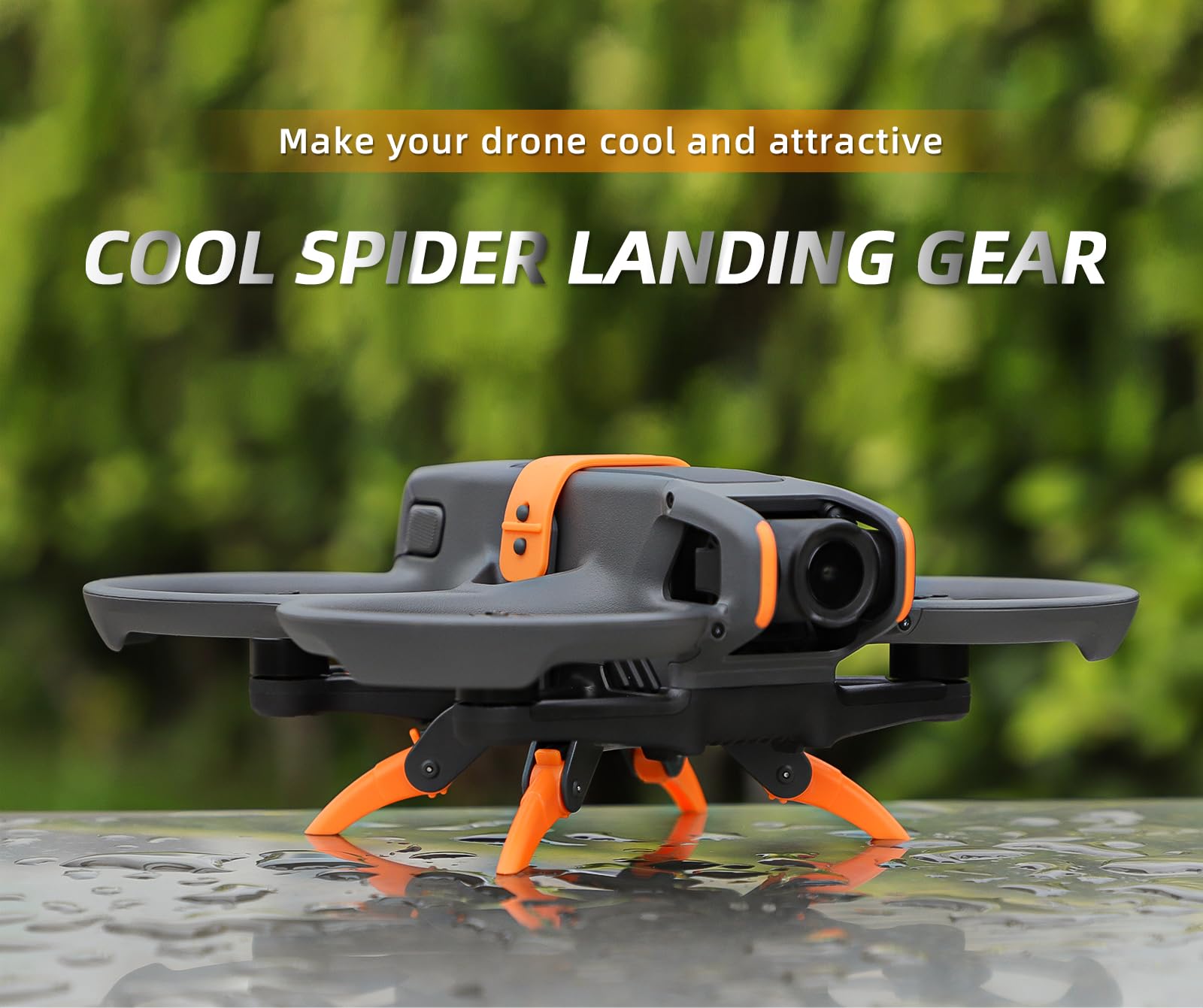 DJI Avata 2 Foldable Landing Gear Extension Kit - Adjustable Height Drone Accessories for Stable Aerial Photography (Grey) | Perfect for Outdoor Filming, Travel Vlogging & Professional Drone Operations