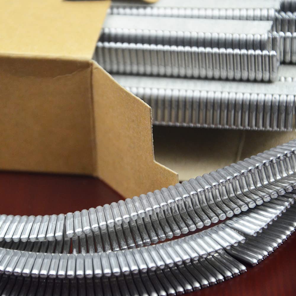 U-Shape Magnesium Aluminum Alloy Clips - 20,000pcs (5 Boxes) for Manual Bag Sealer & Plastic Bag Neck Stapler Machines | Durable Bag Tying Supplies for Packaging, Food Storage & Retail Use