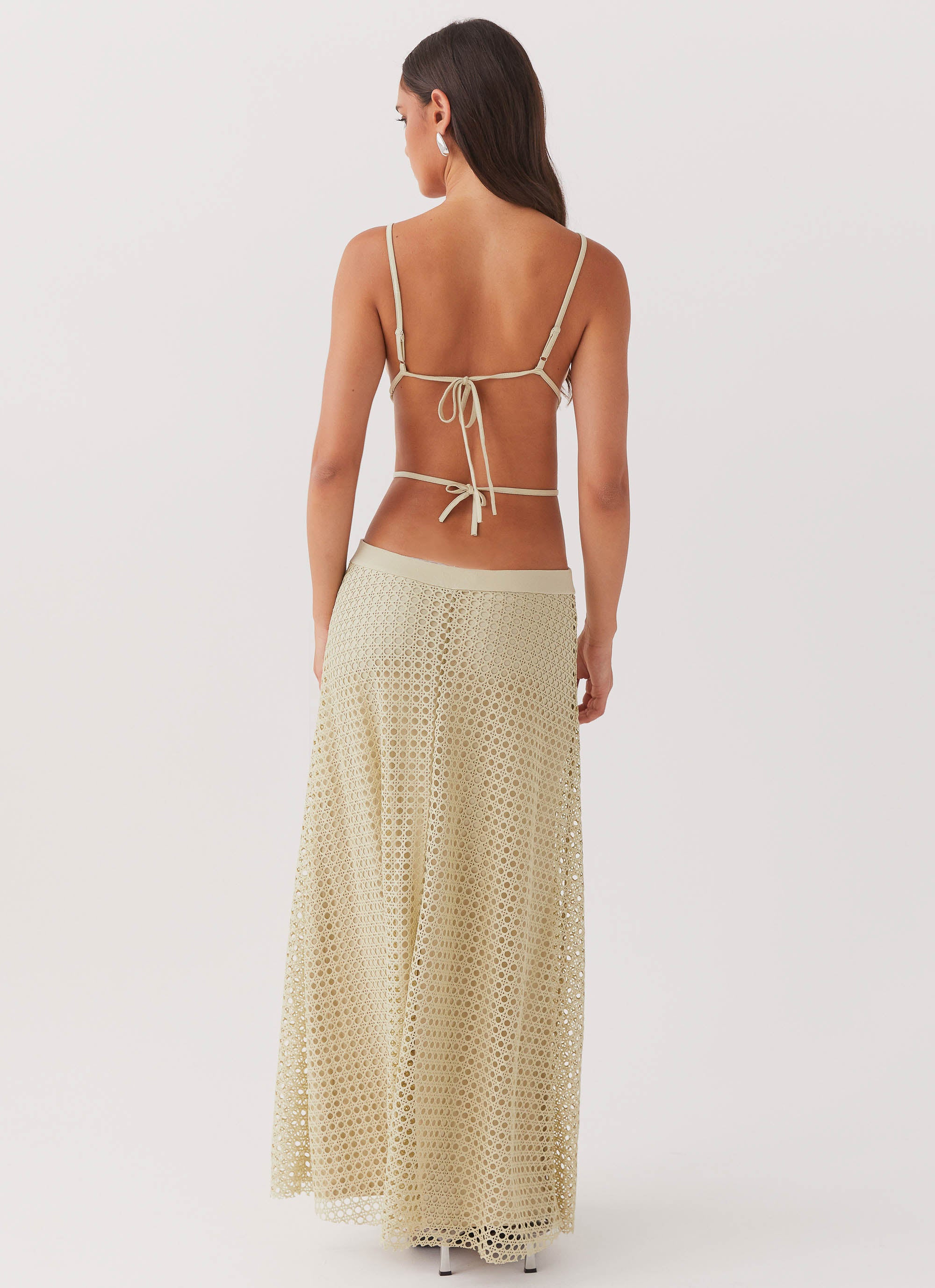 Enchanted Melodies Maxi Dress in Sage Green - Elegant Boho Flowy Long Dress for Women, Perfect for Weddings, Beach Vacations & Summer Parties