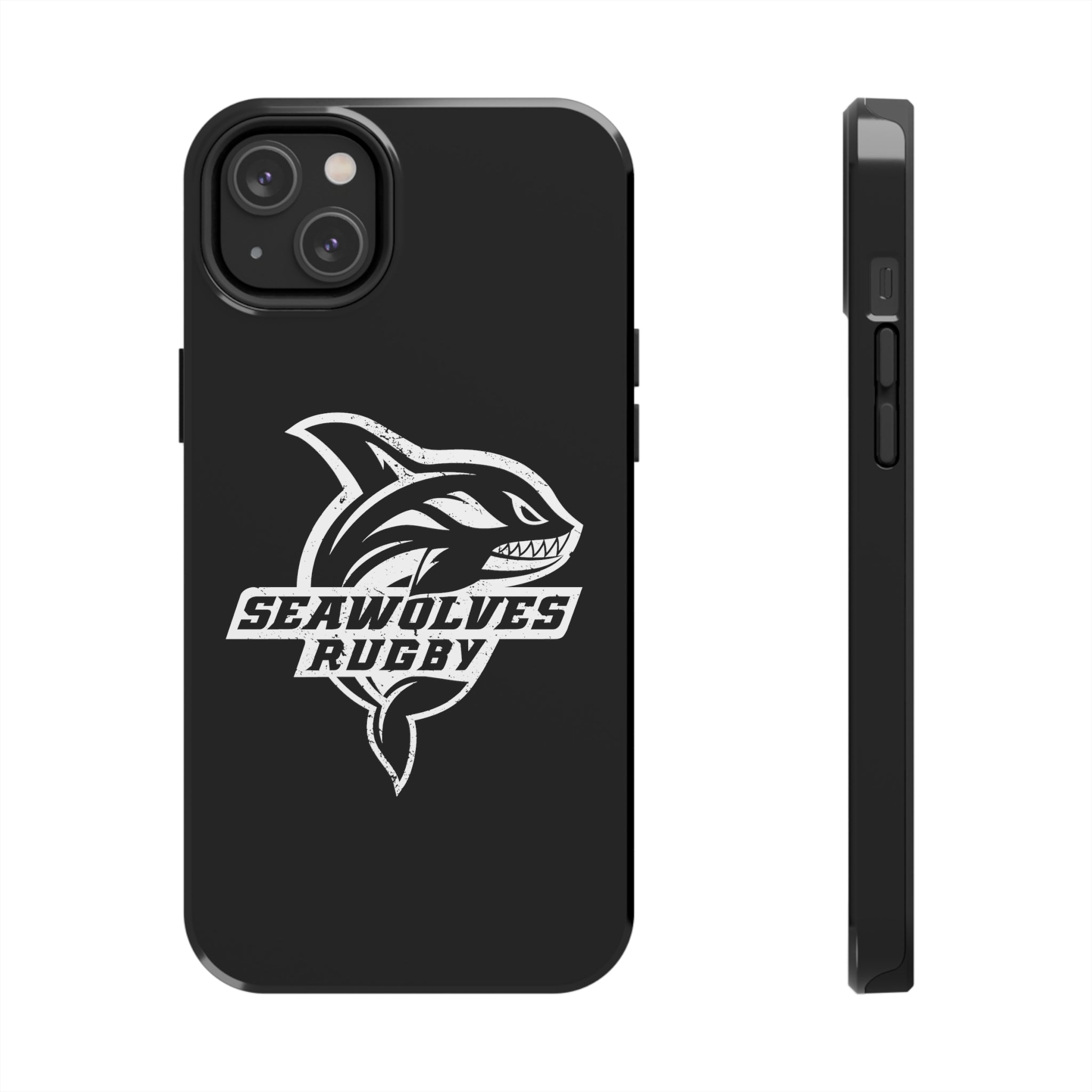 Seawolves Black Rugged Phone Case - Durable & Shockproof Protection for iPhone & Android - Perfect for Outdoor, Sports & Daily Use