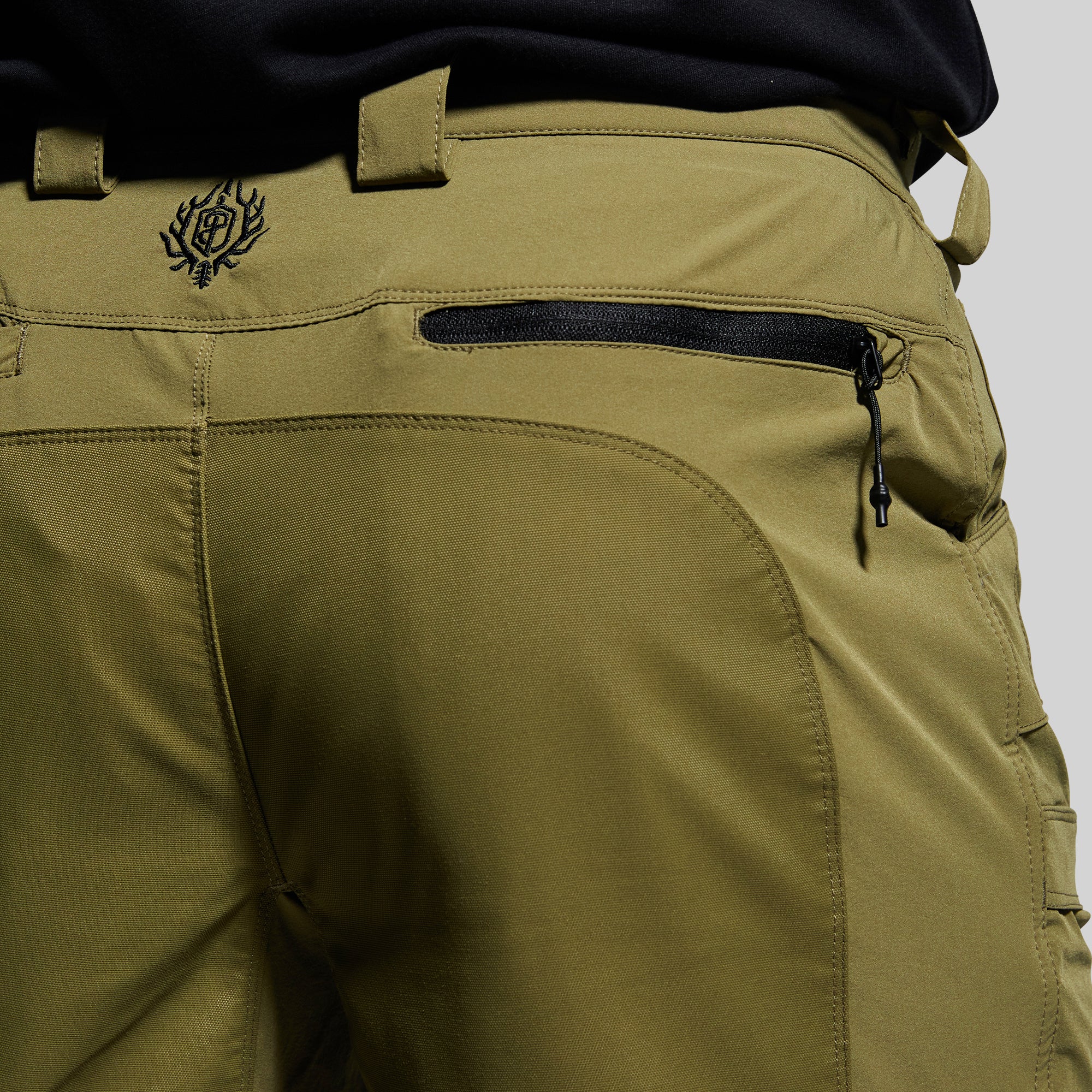 Men's Lightweight Frontier Pants - Deep Moss Color for Hiking, Camping & Outdoor Adventures
