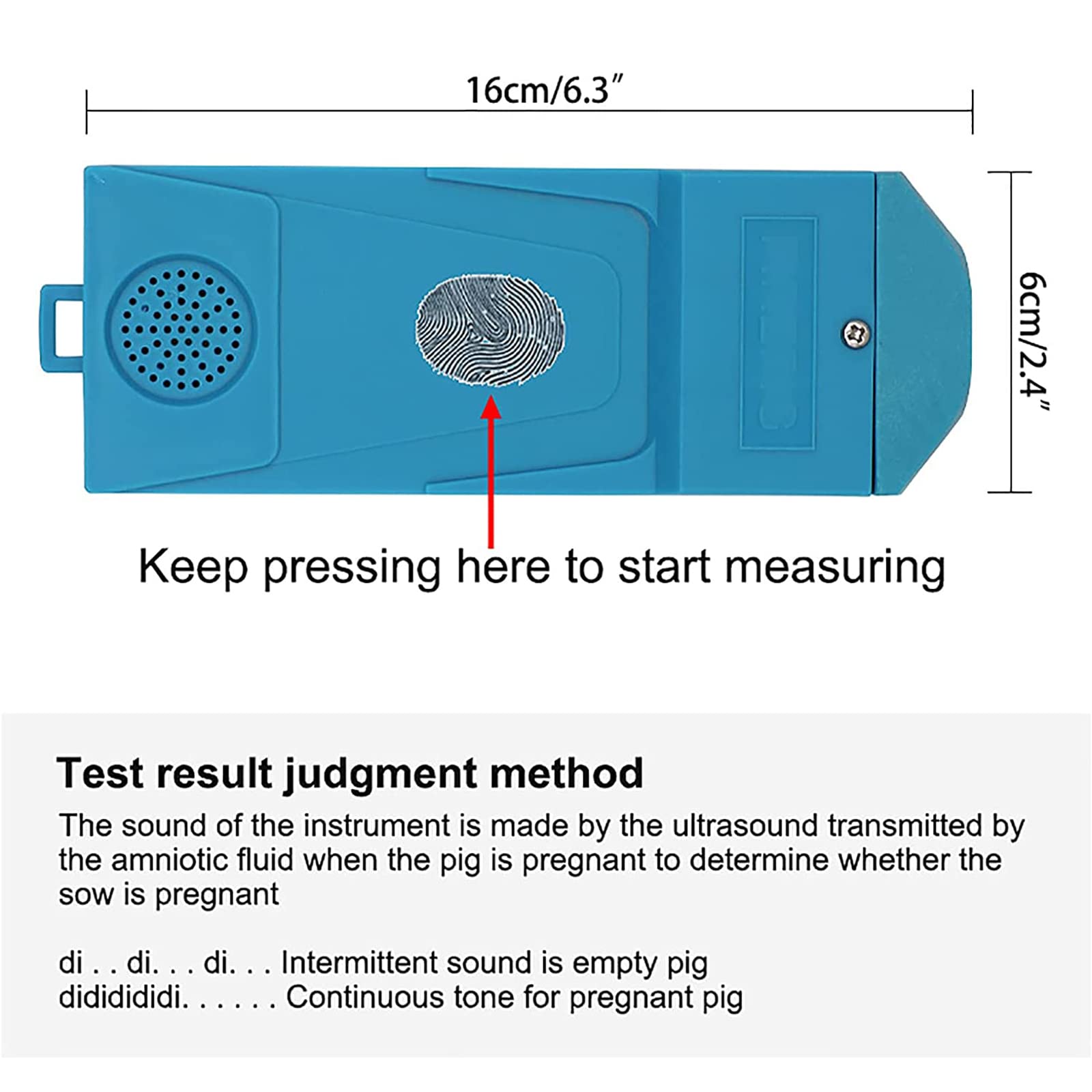 Pig Sheep Ultrasound Pregnancy Tester - Veterinary Animal Pregnancy Scanner for Sow, Farm Livestock - Accurate Fetal Detection for Breeding & Farm Management (Ideal for Swine, Sheep & Goat Farmers)