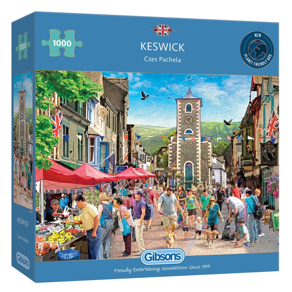 Gibsons 1000-Piece Jigsaw Puzzle - Keswick by Czes Pachela | Scenic Landscape Puzzle for Adults & Teens | Perfect for Family Game Night & Relaxation