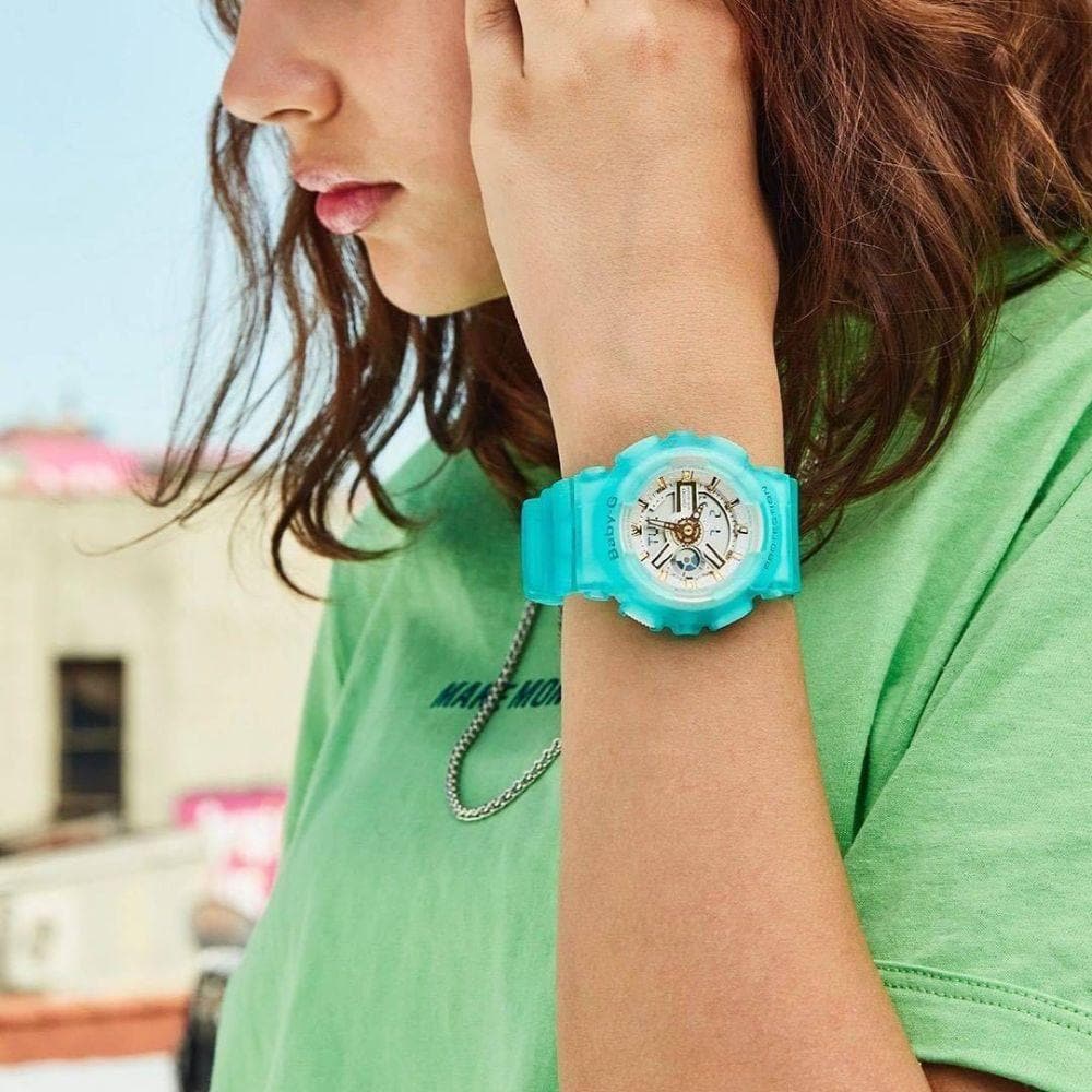 CASIO BABY-G BA-110SC-2ADR Women's Digital Sport Watch - Shock Resistant, Water Resistant, LED Light for Outdoor Activities, Running, Swimming & Fitness