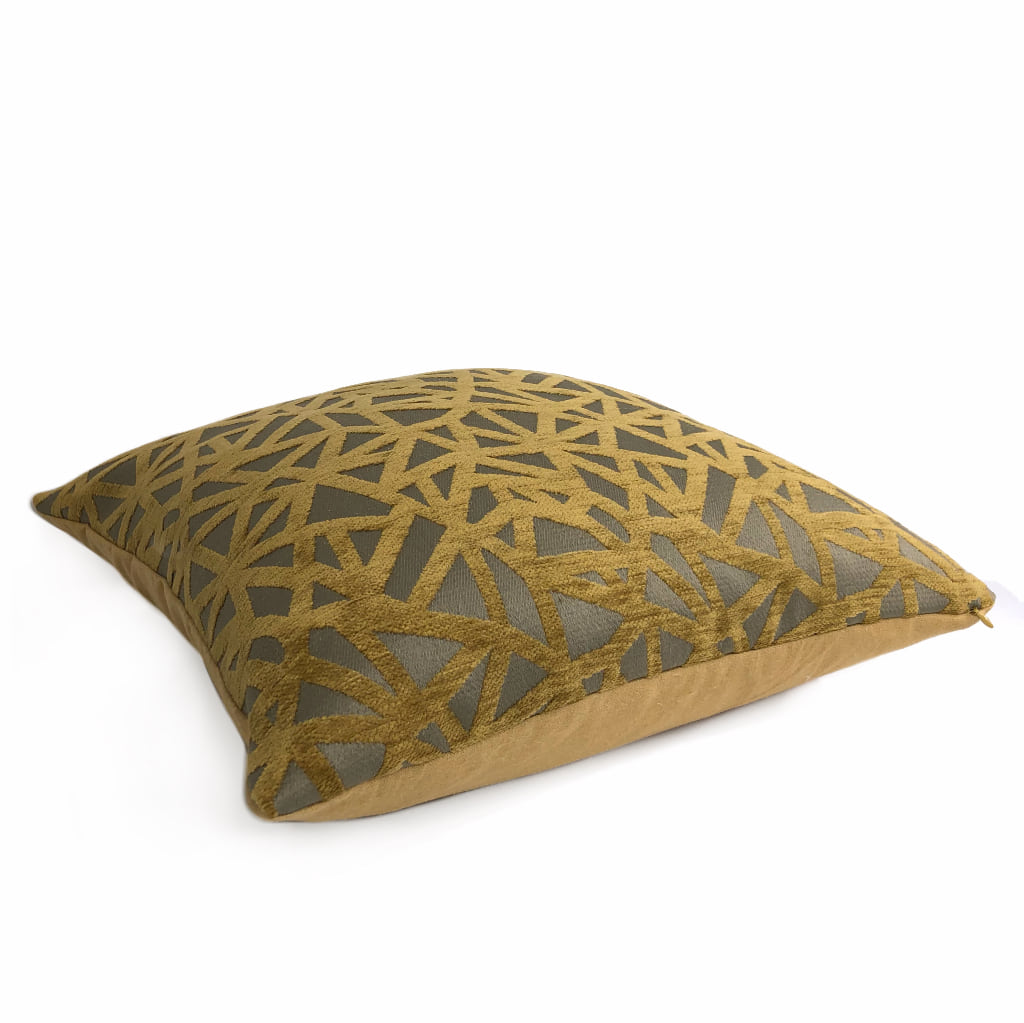 Kirby Golden Umber Brown Web Chenille Pillow Cover - Soft Decorative Throw Pillow Case for Sofa, Bed, Couch - Home Decor Accent for Living Room & Bedroom