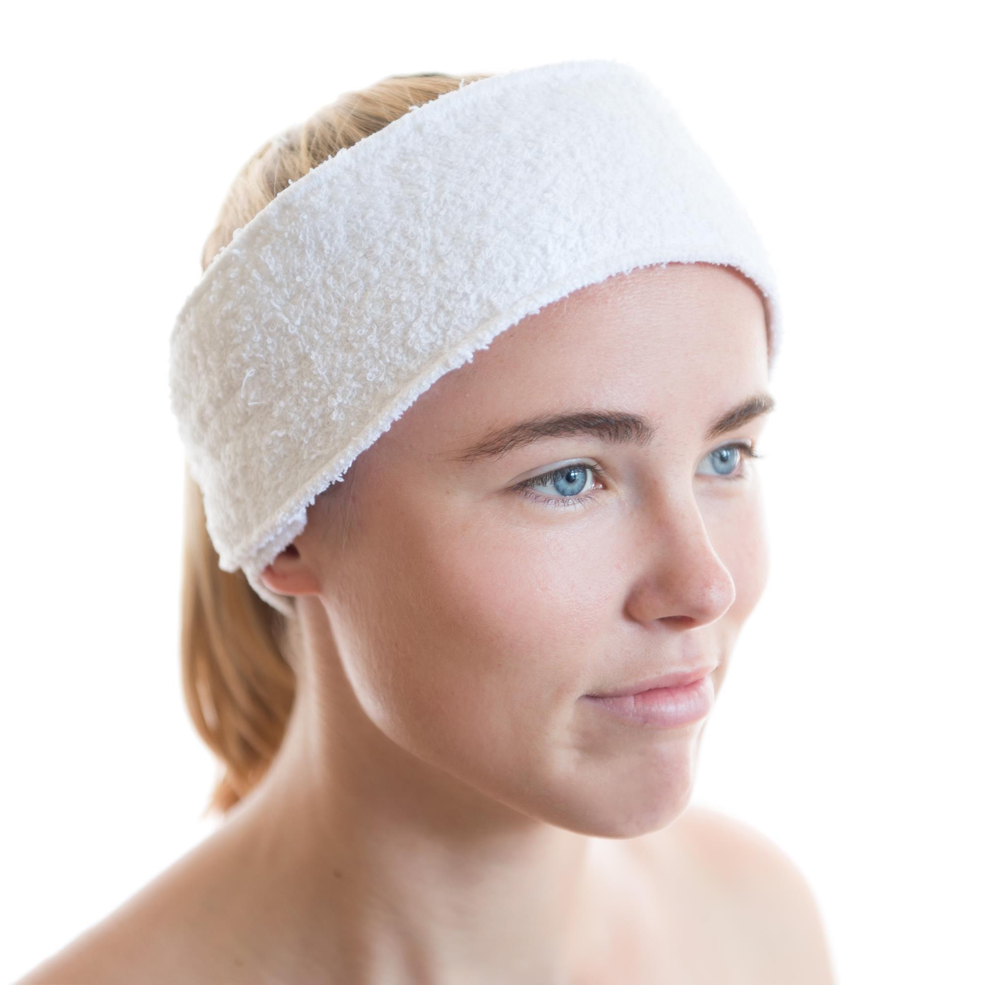 Canyon Rose Terry Velcro Headband for Women - Soft Stretchy Hair Band for Workouts, Yoga, and Everyday Use