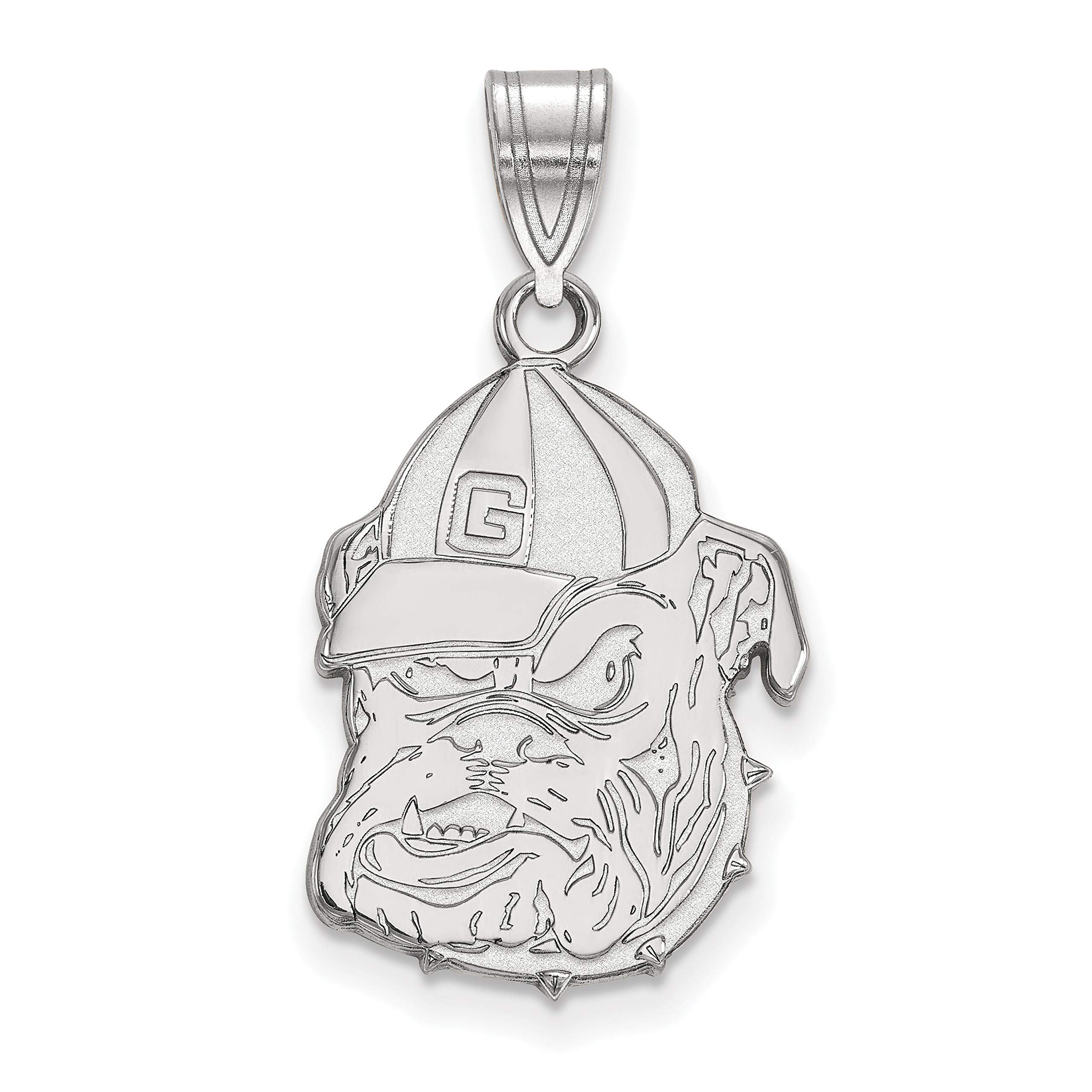 University of Georgia Bulldogs Sterling Silver Mascot Pendant Necklace - Perfect for Game Day, Graduation Gifts & School Spirit Jewelry