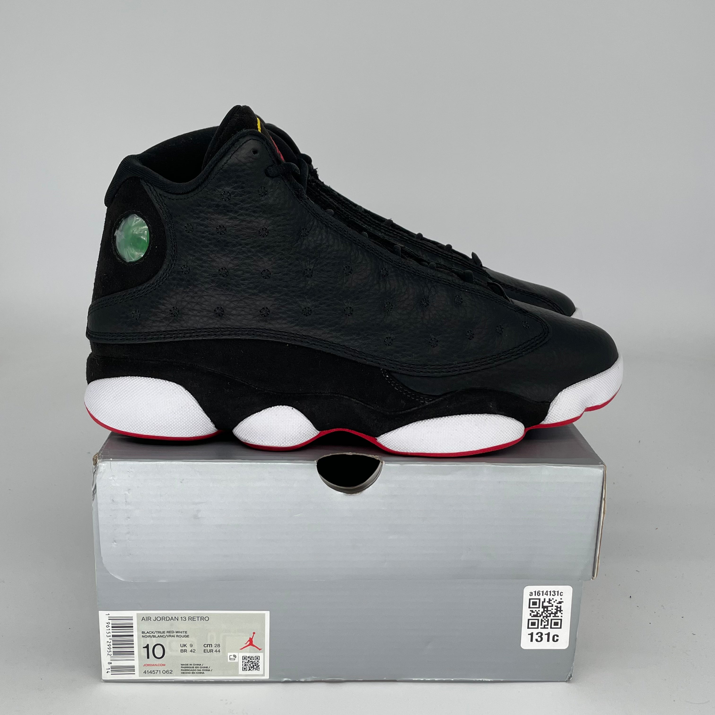 AIR JORDAN 13 PLAYOFFS Basketball Shoes Men's Size 10 Black/White 414571-062 - Perfect for Streetwear & Court Performance