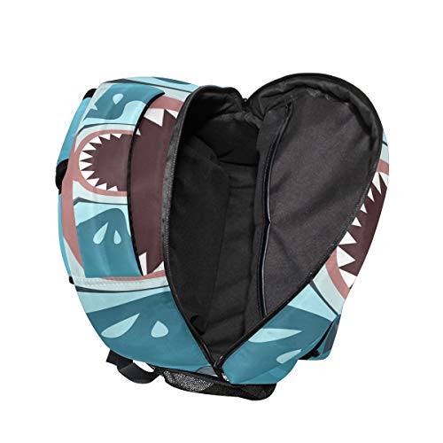 ALAZA Ocean Shark Fish Backpack - Waterproof Daypack for College, School, Travel & Outdoor Adventures - Perfect for Beach Trips, Hiking & Daily Commute