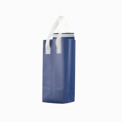 Blue Insulated Take Out Bags - Tamper Evident Food Delivery Bags (4.75